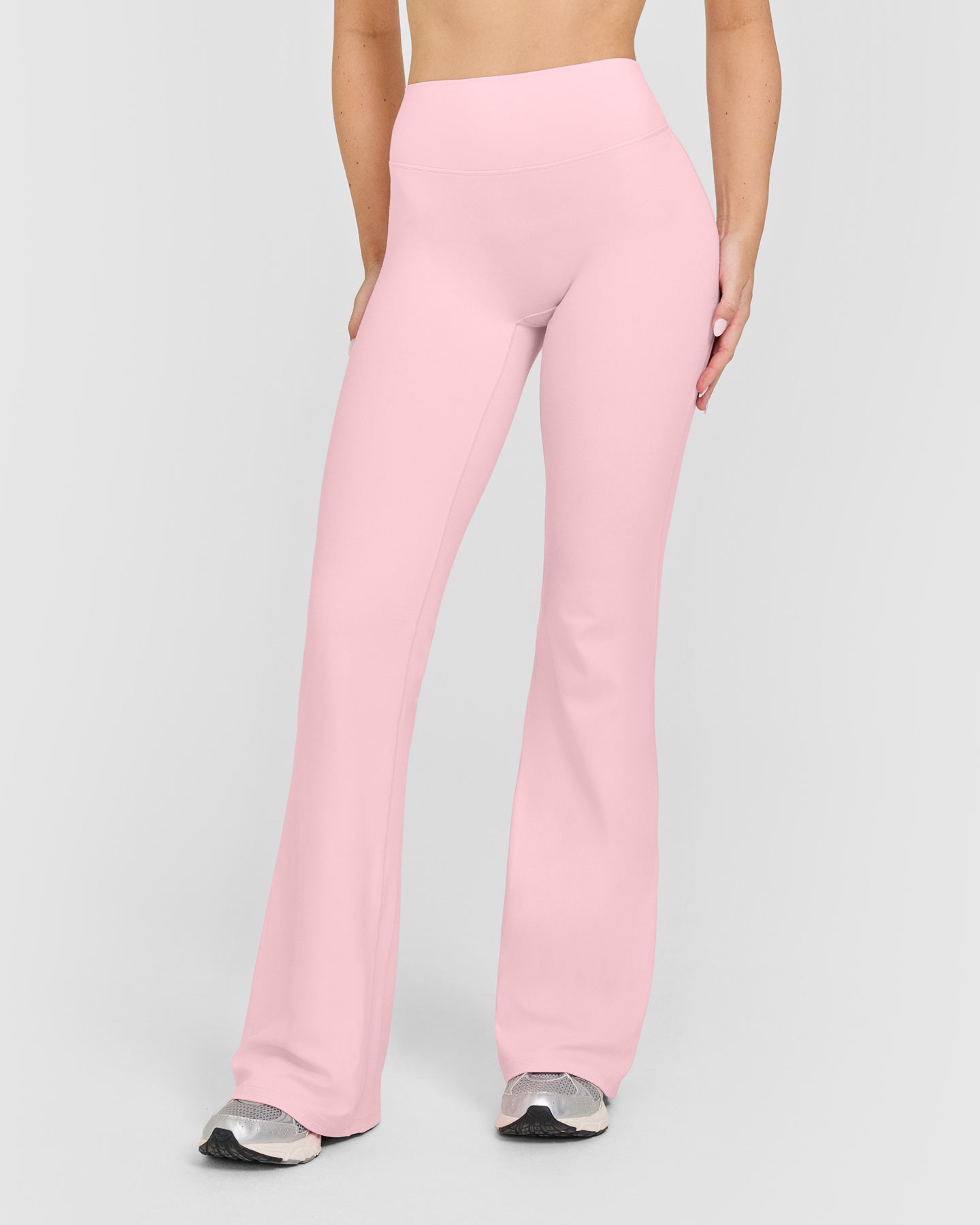 Alternative view of SoftMotion Flared Bottoms with White Logo | Cherry Blossom Pink