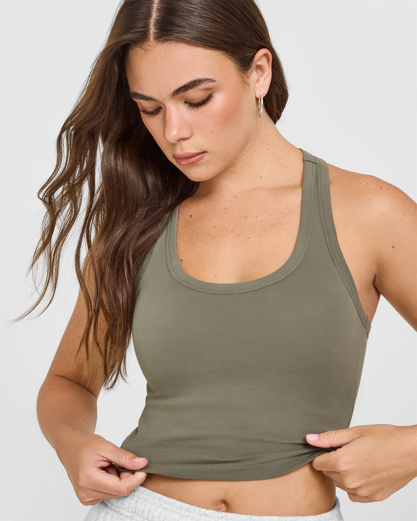 Cotton Fitted Mid Vest | Alpine Green - Image 5