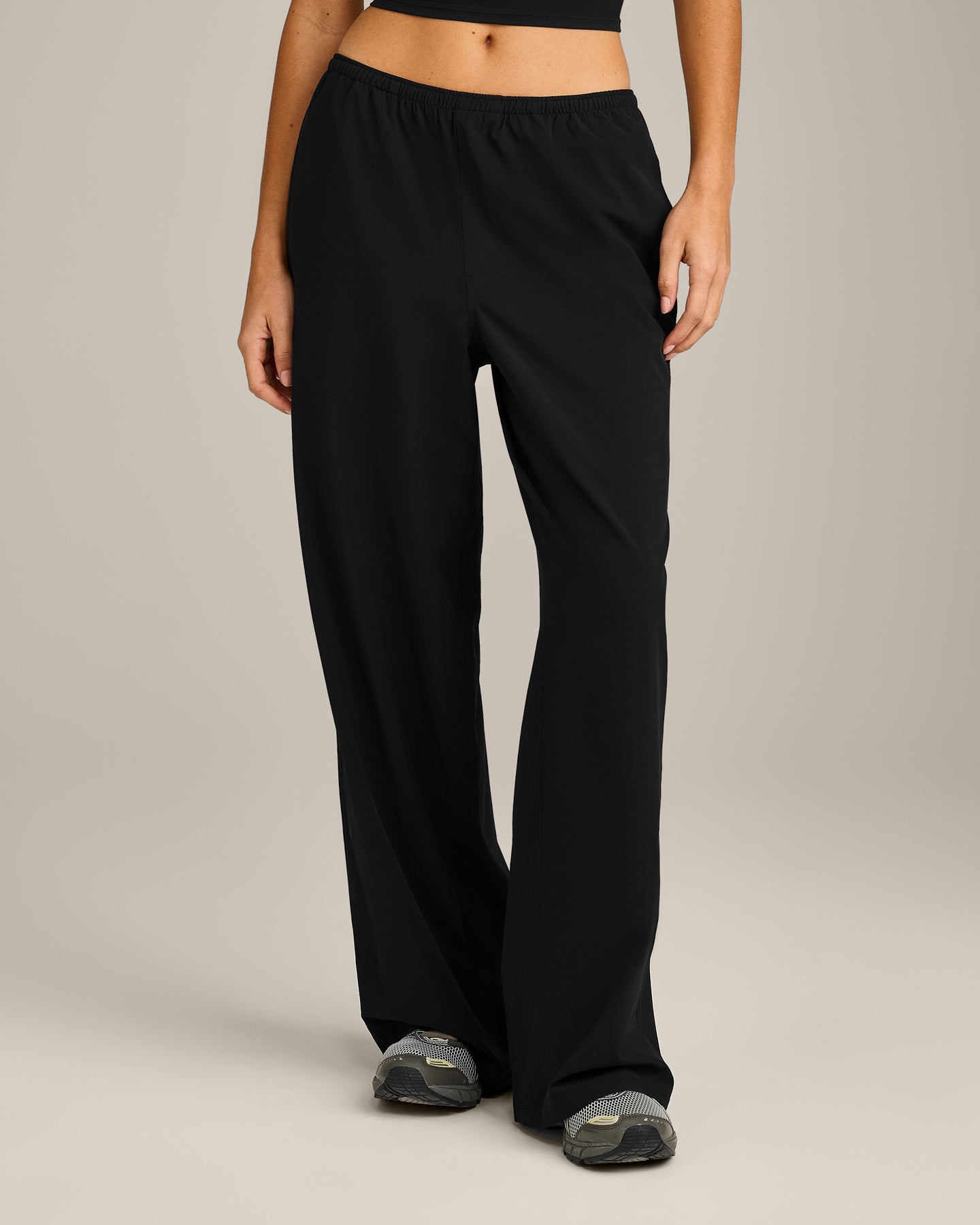AirMove Wide Leg Trousers | Black