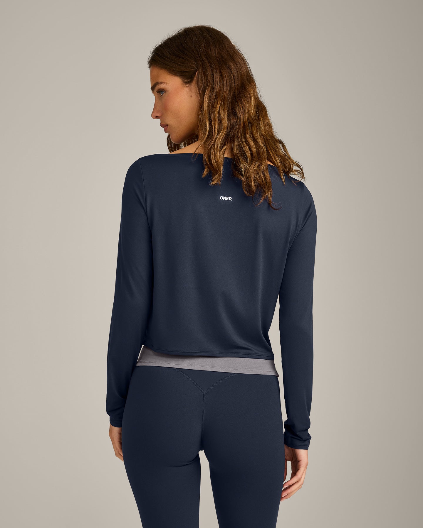 Alternative view of FormeSoft Relaxed Slash Neck Long Sleeve Top | True Blue