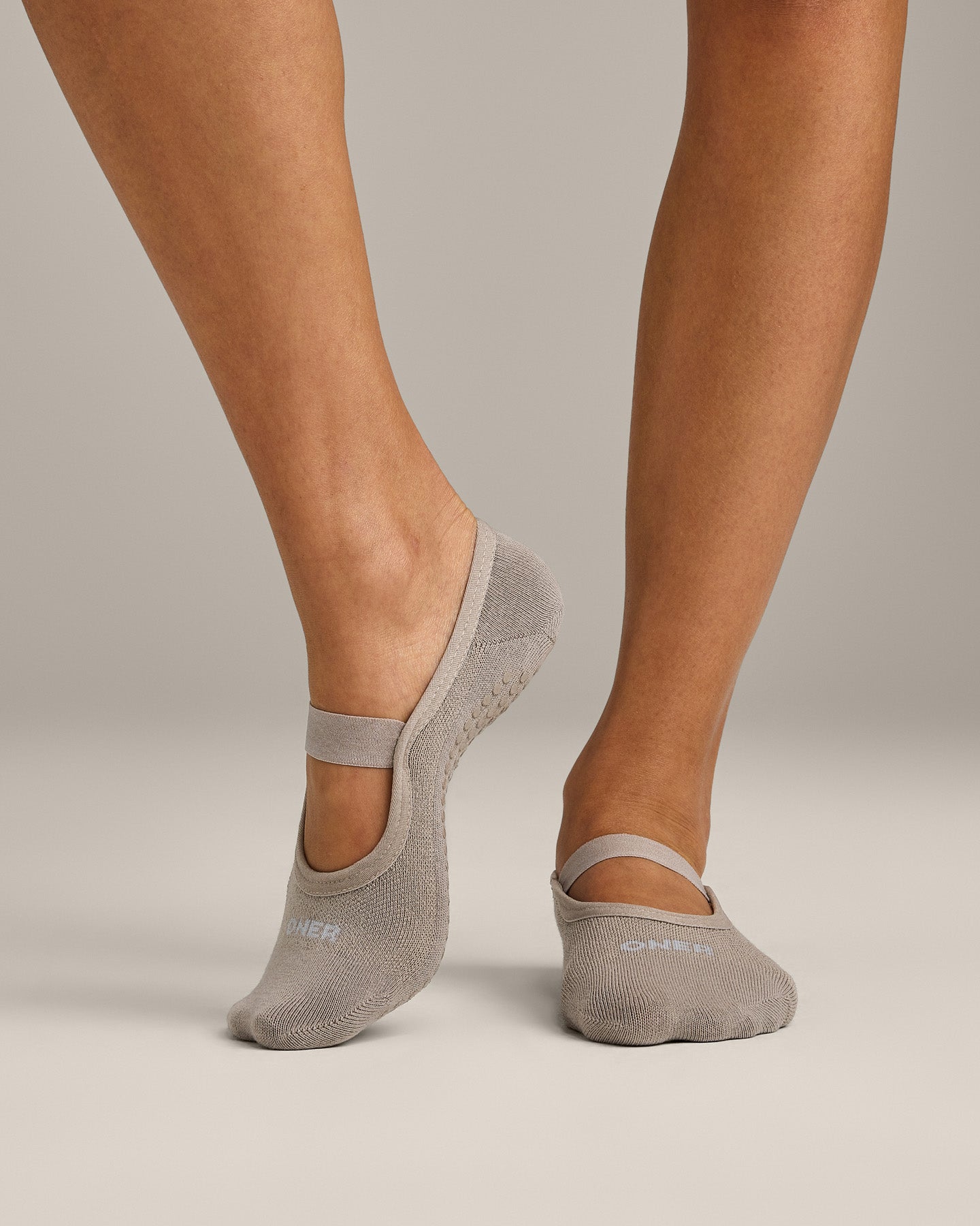 Pilates Grip Socks 1 Pack | Warm Sand