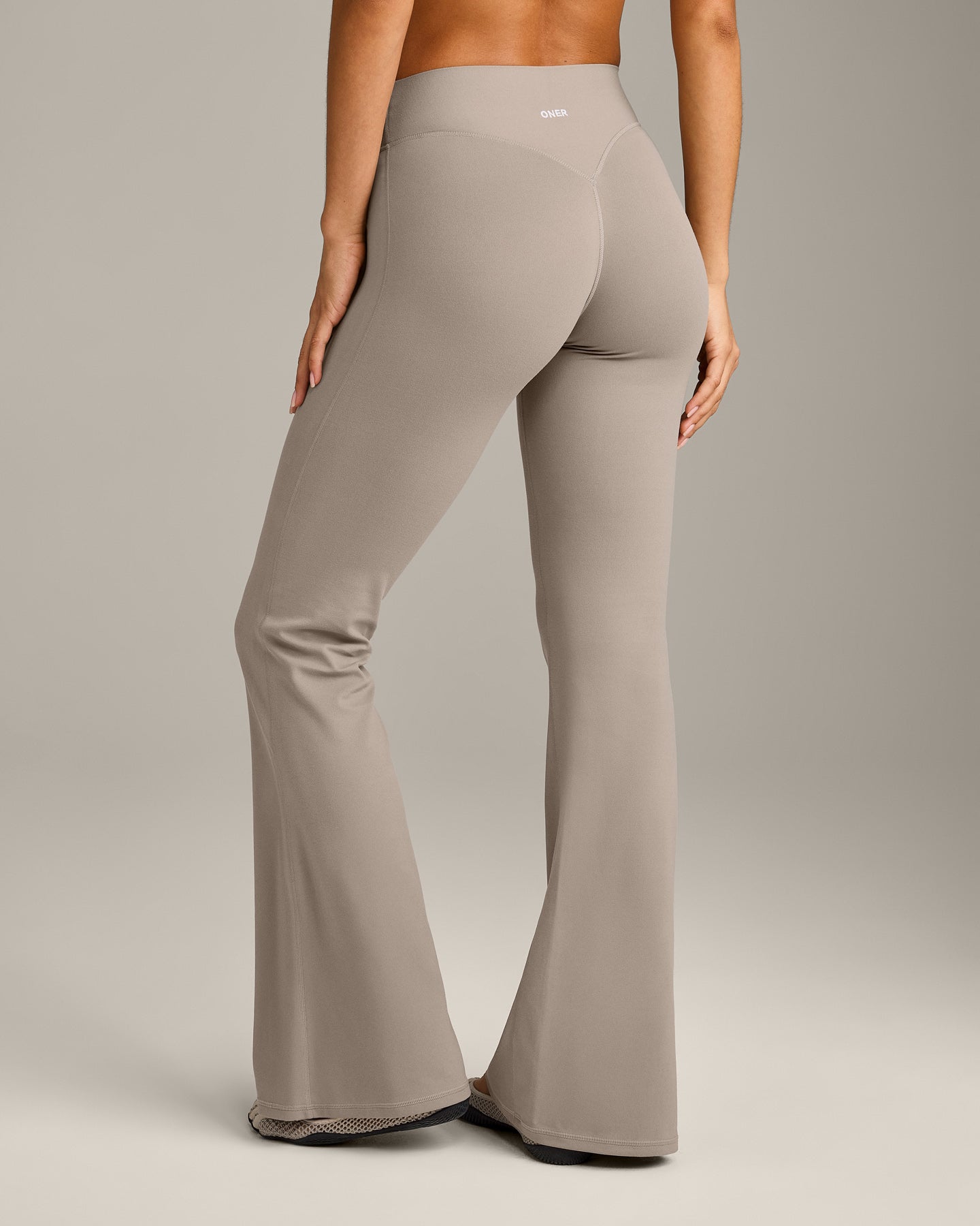 SoftMotion Flared Bottoms with White Logo | Warm Sand