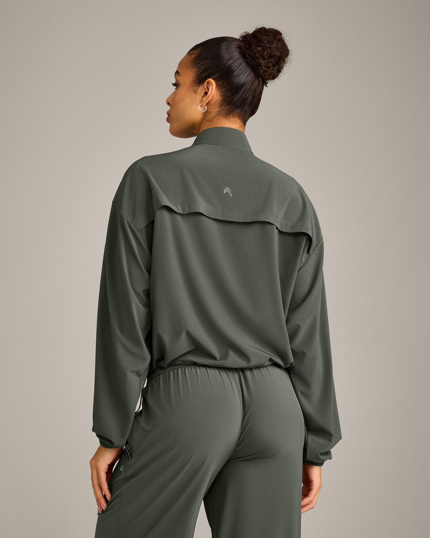 Alternative view of AirMove Jacket with Reflective Logo | Dark Khaki