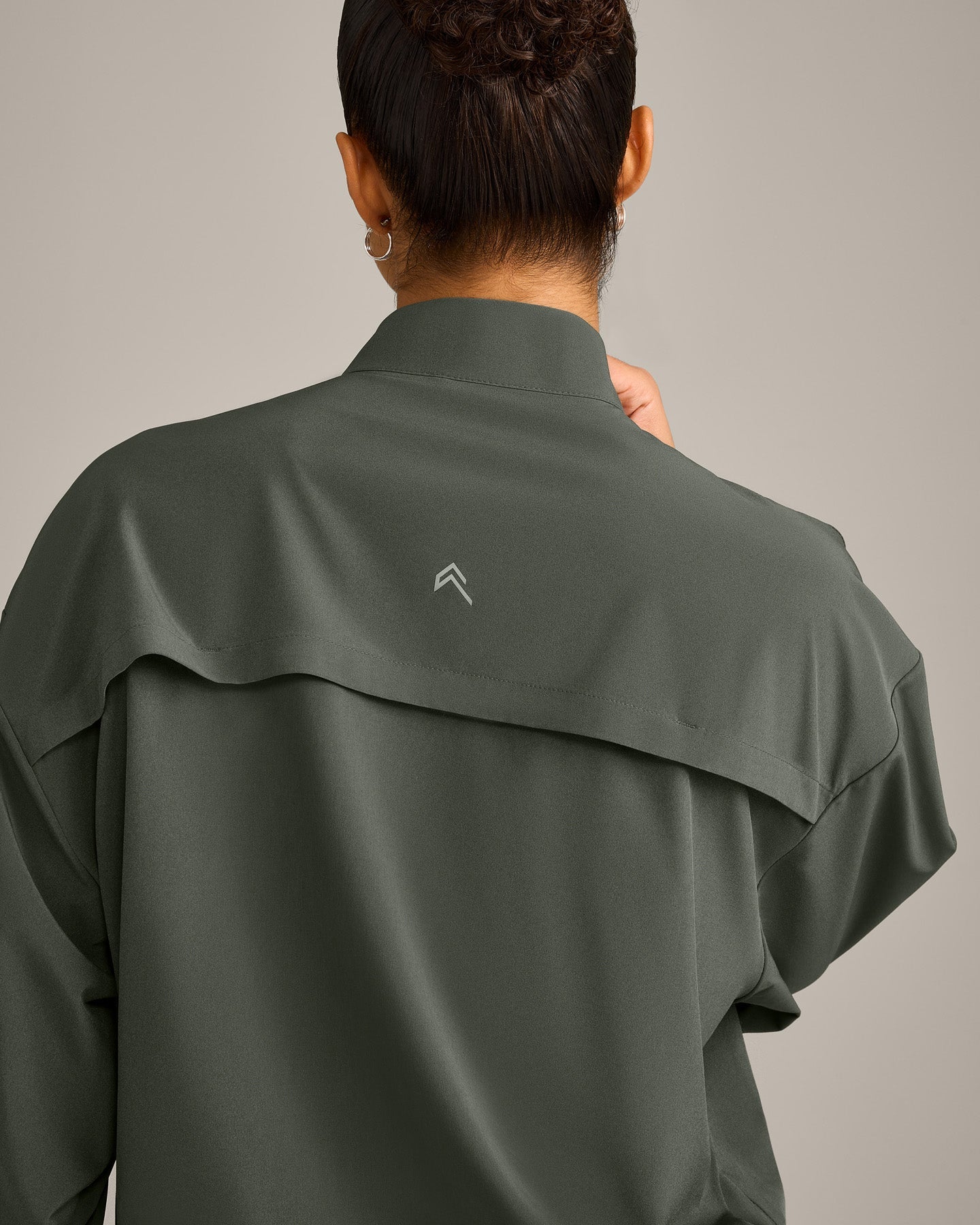 AirMove Jacket with Reflective Logo | Dark Khaki - Image 4