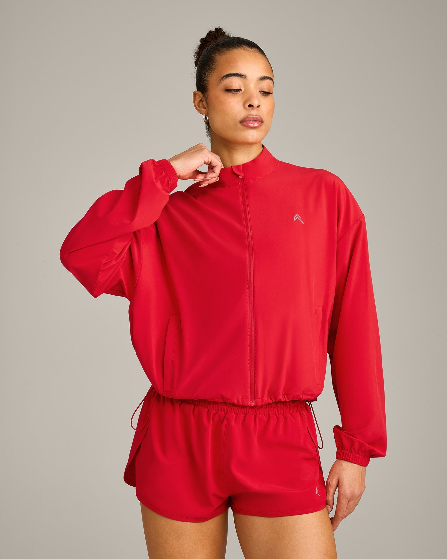 AirMove Jacket with Reflective Logo | Fiery Red