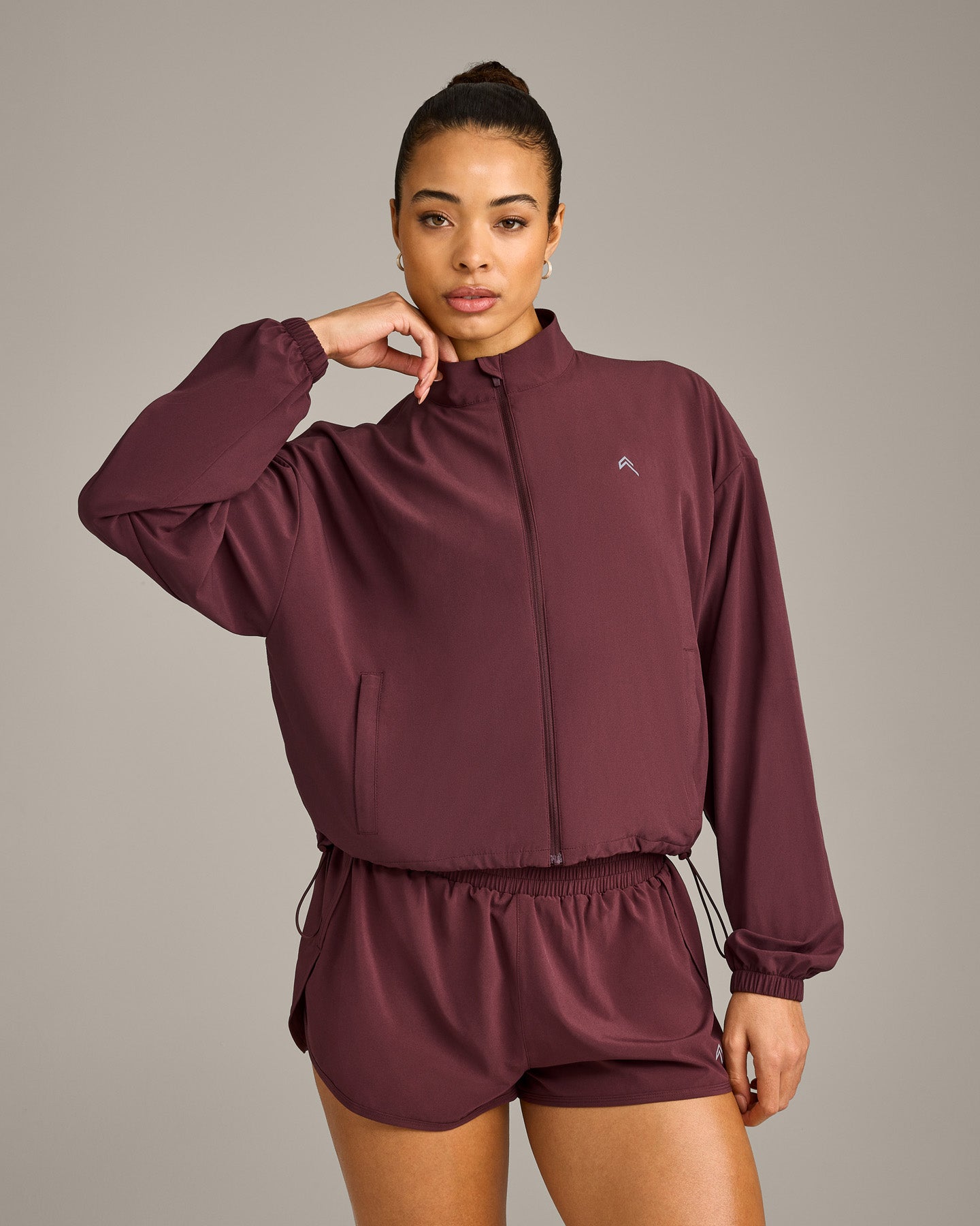 AirMove Jacket with Reflective Logo | Velvet Mocha