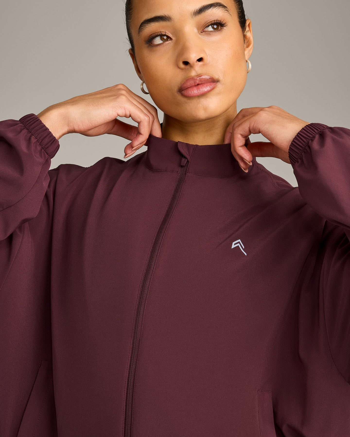 Alternative view of AirMove Jacket with Reflective Logo | Velvet Mocha