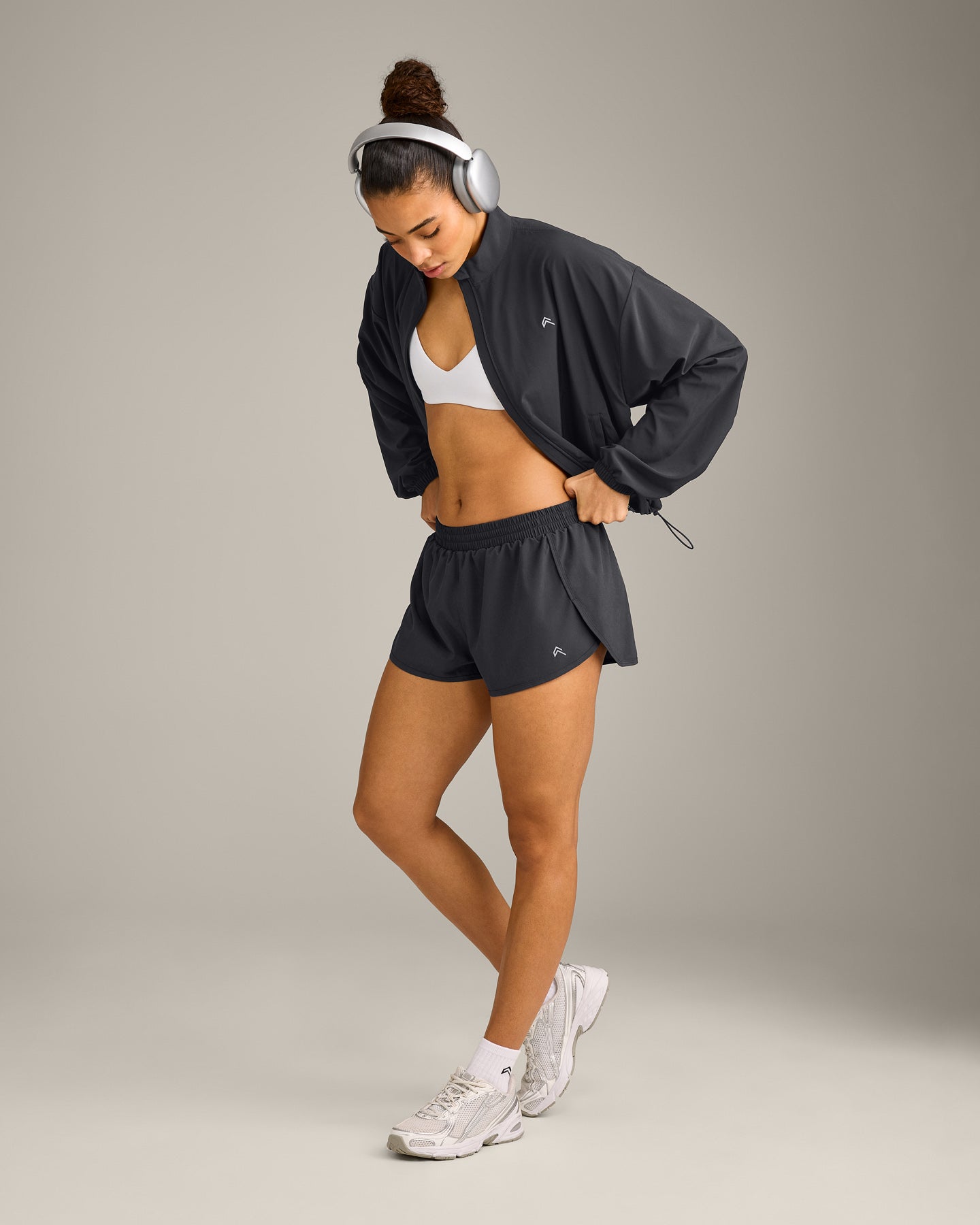 AirMove Lined Shorts 3" with Reflective Logo | Coal - Image 3