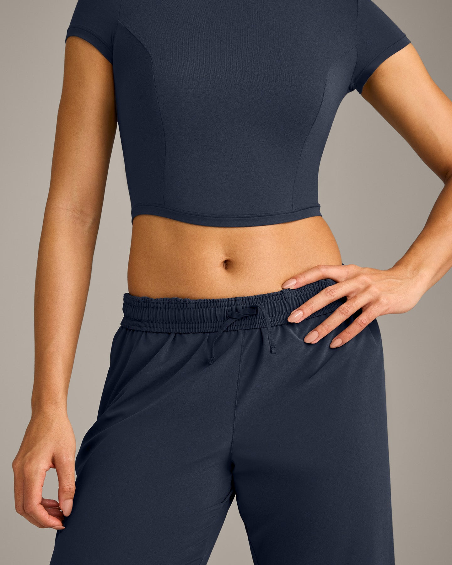 AirMove Straight Leg Pants with Reflective Logo | True Blue - Image 5
