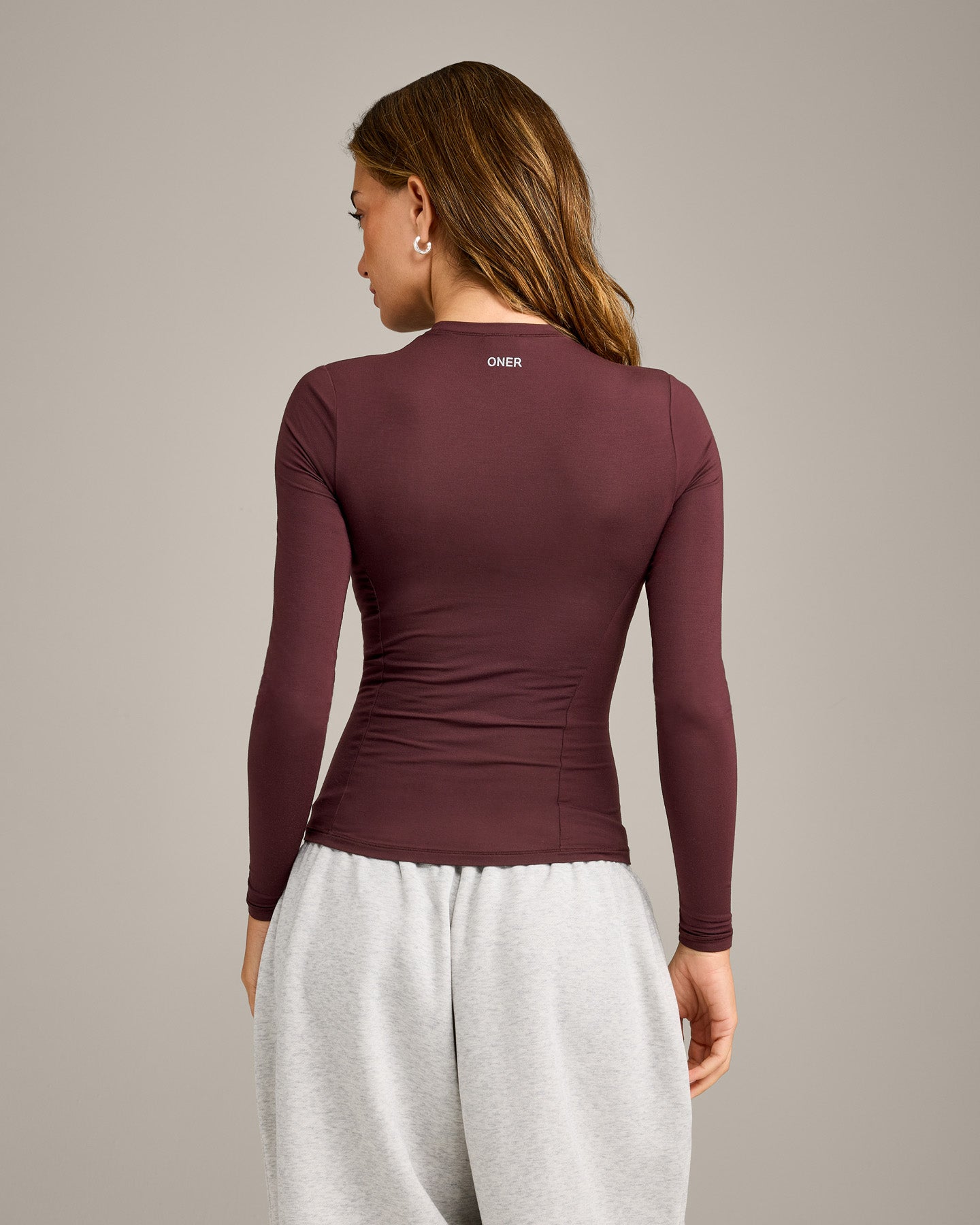 Mellow Motion Crew Neck Long Sleeve Top | Light Velvet Mocha - Image 6