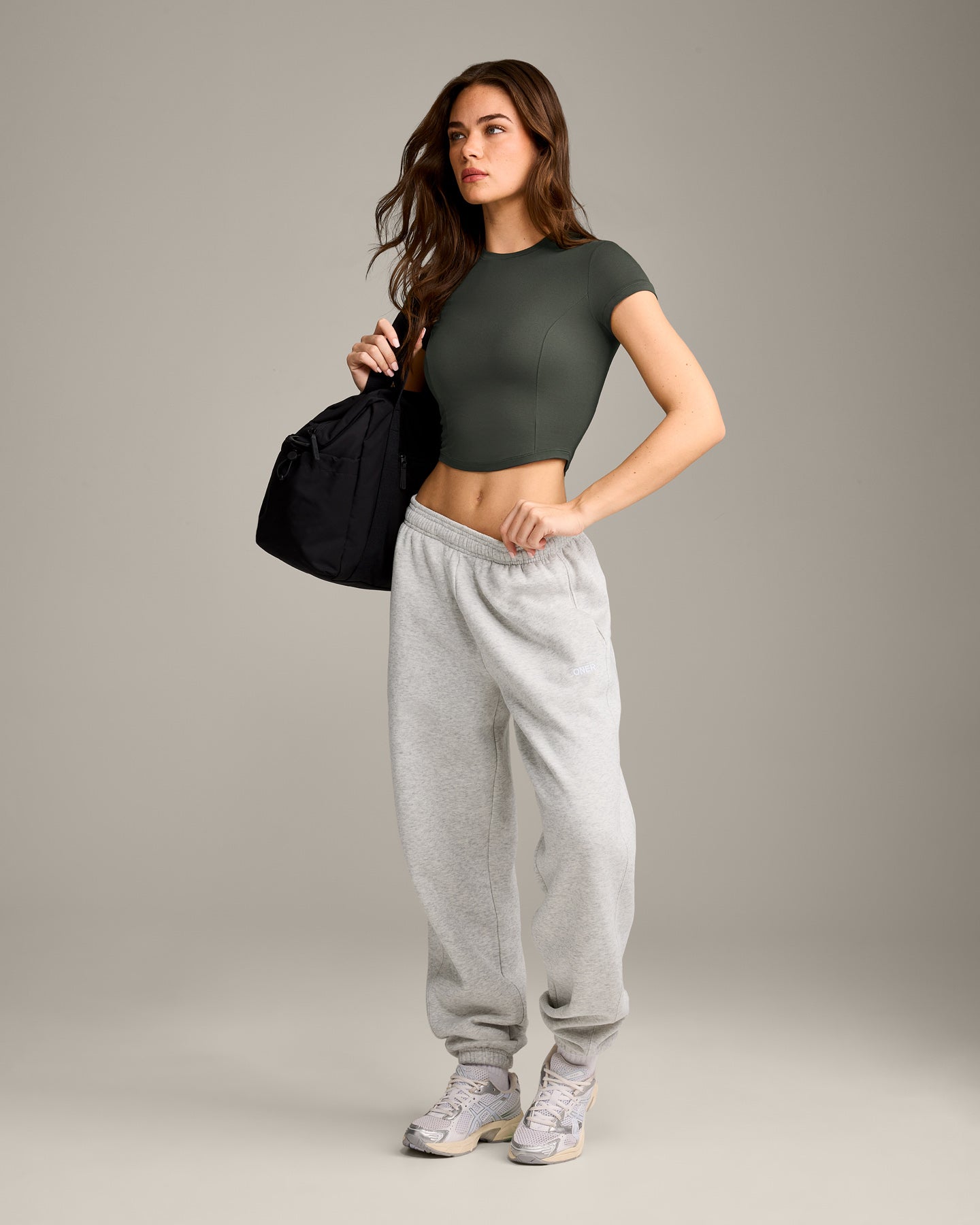 Mellow Motion Crew Neck Mid Top | Dark Khaki - Image 3