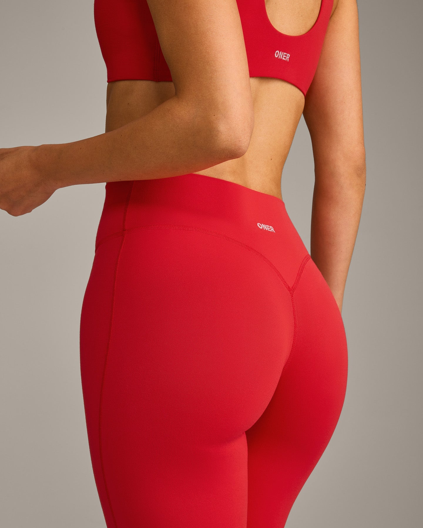 SoftMotion Flared Bottoms with Grey Logo | Fiery Red - Image 4