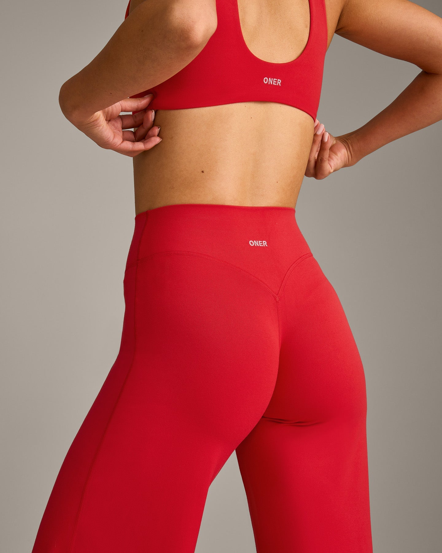 SoftMotion Straight Leg Bottoms with Grey Logo | Fiery Red - Image 4