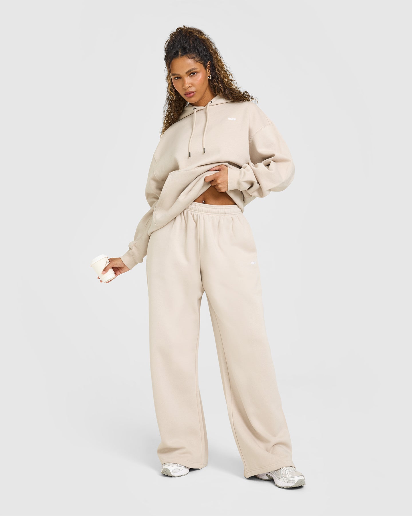 Foundations Oversized Hoodie | Sand - Image 3