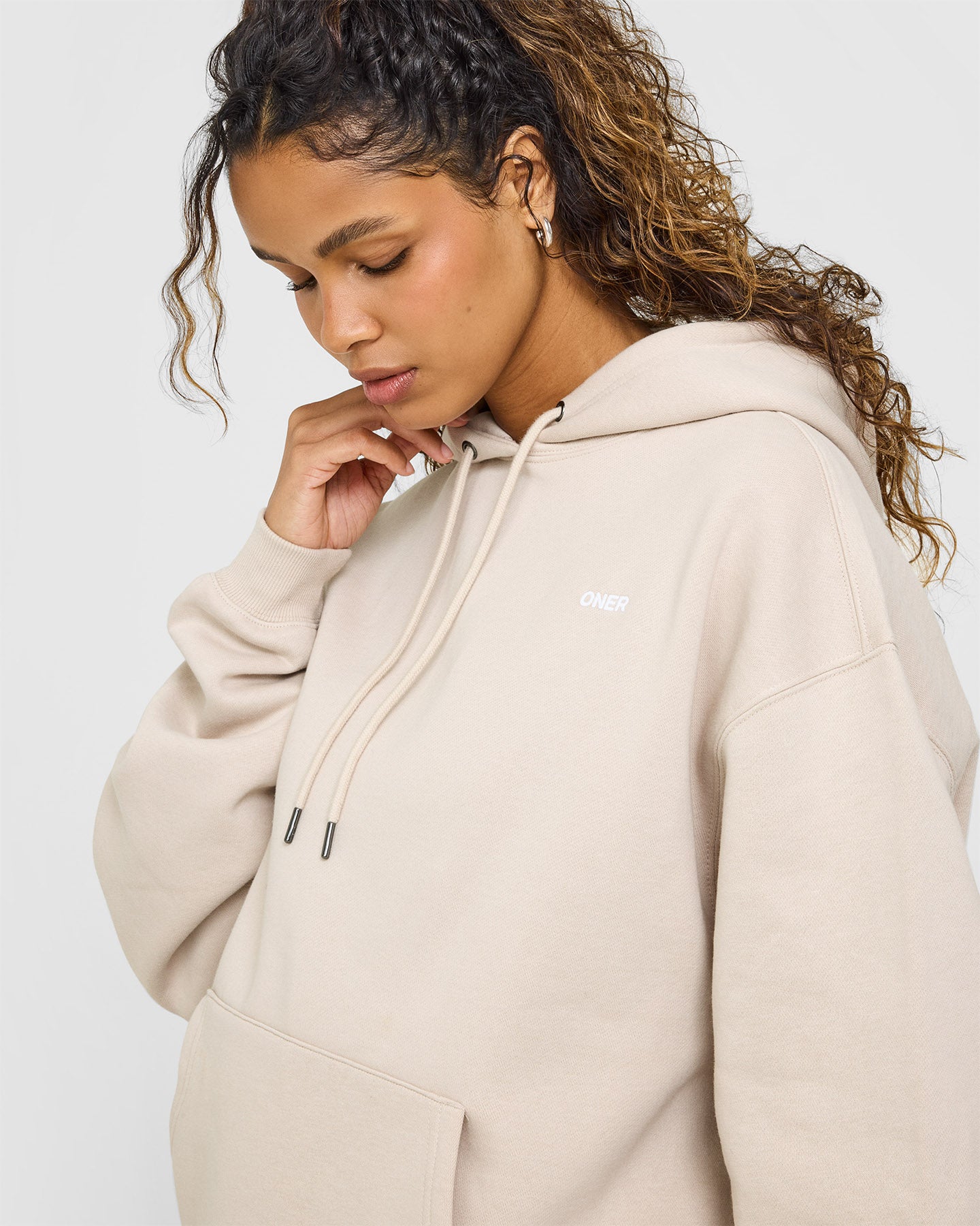 Foundations Oversized Hoodie | Sand - Image 5