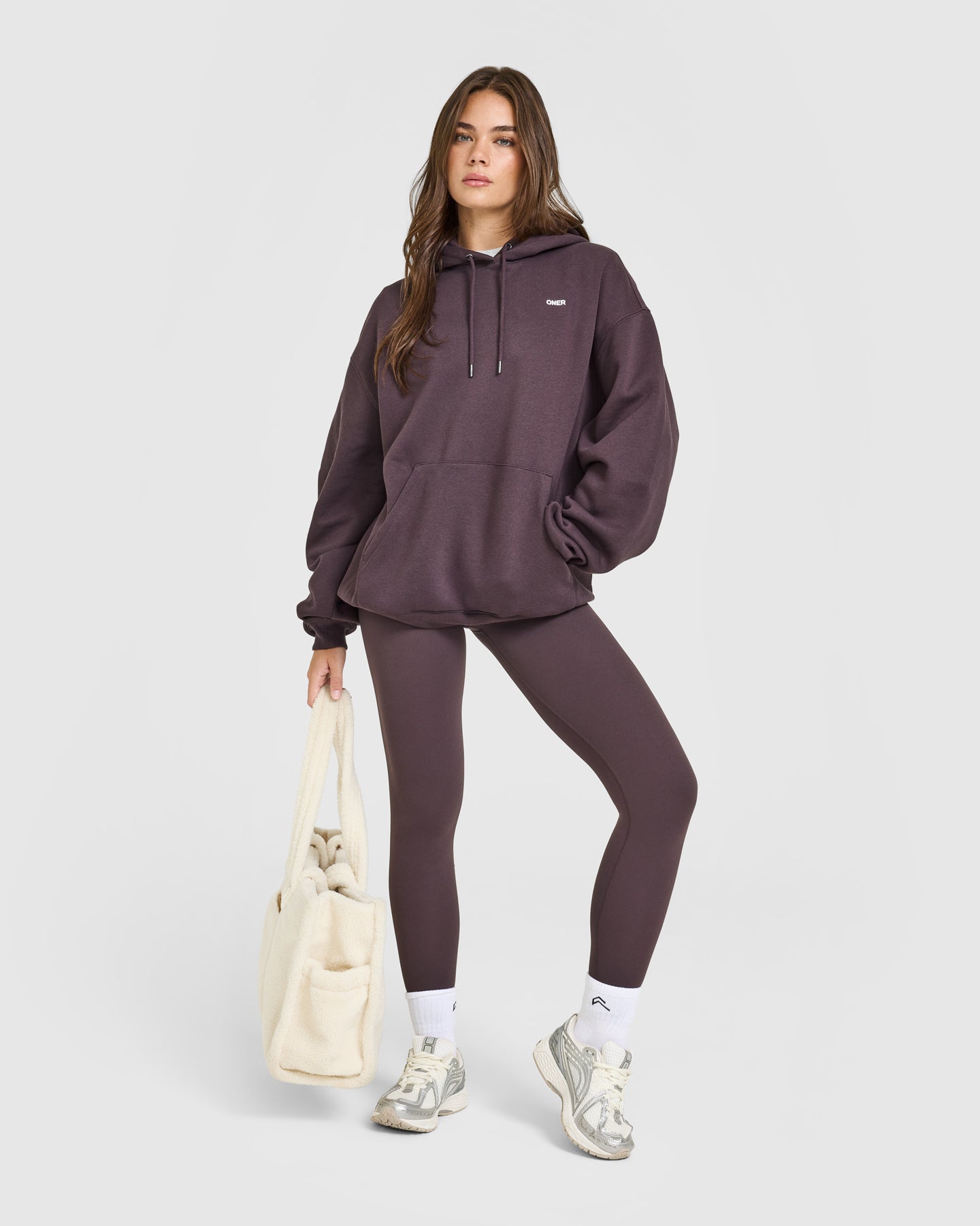 Foundations Oversized Hoodie | Umber Brown - Image 3