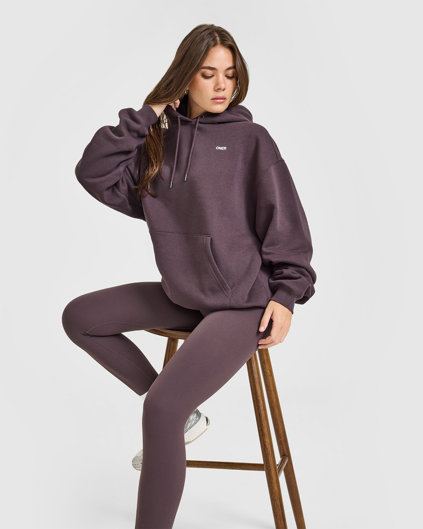 Foundations Oversized Hoodie | Umber Brown - Image 6
