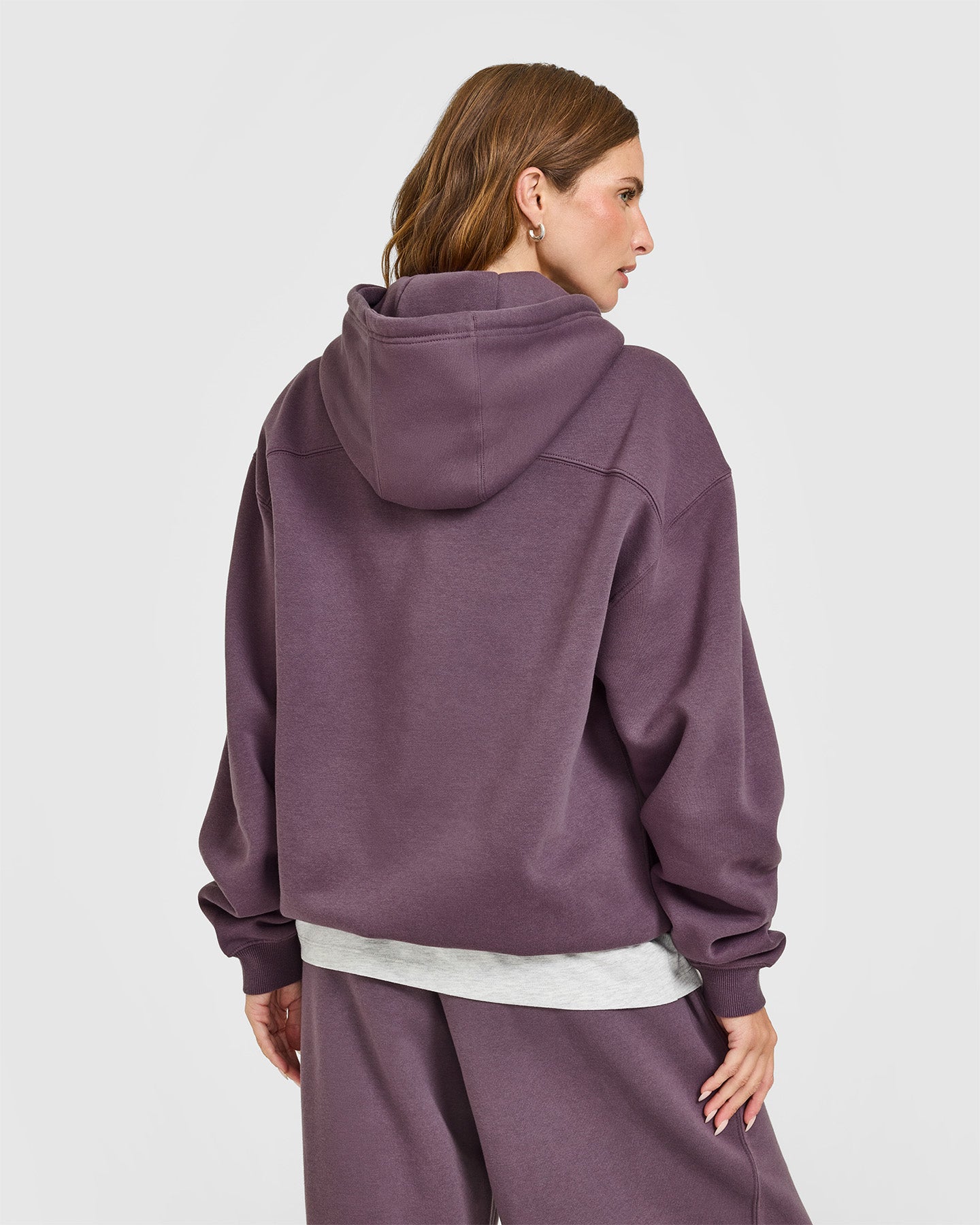 Alternative view of Foundations Oversized Hoodie | Vintage Purple