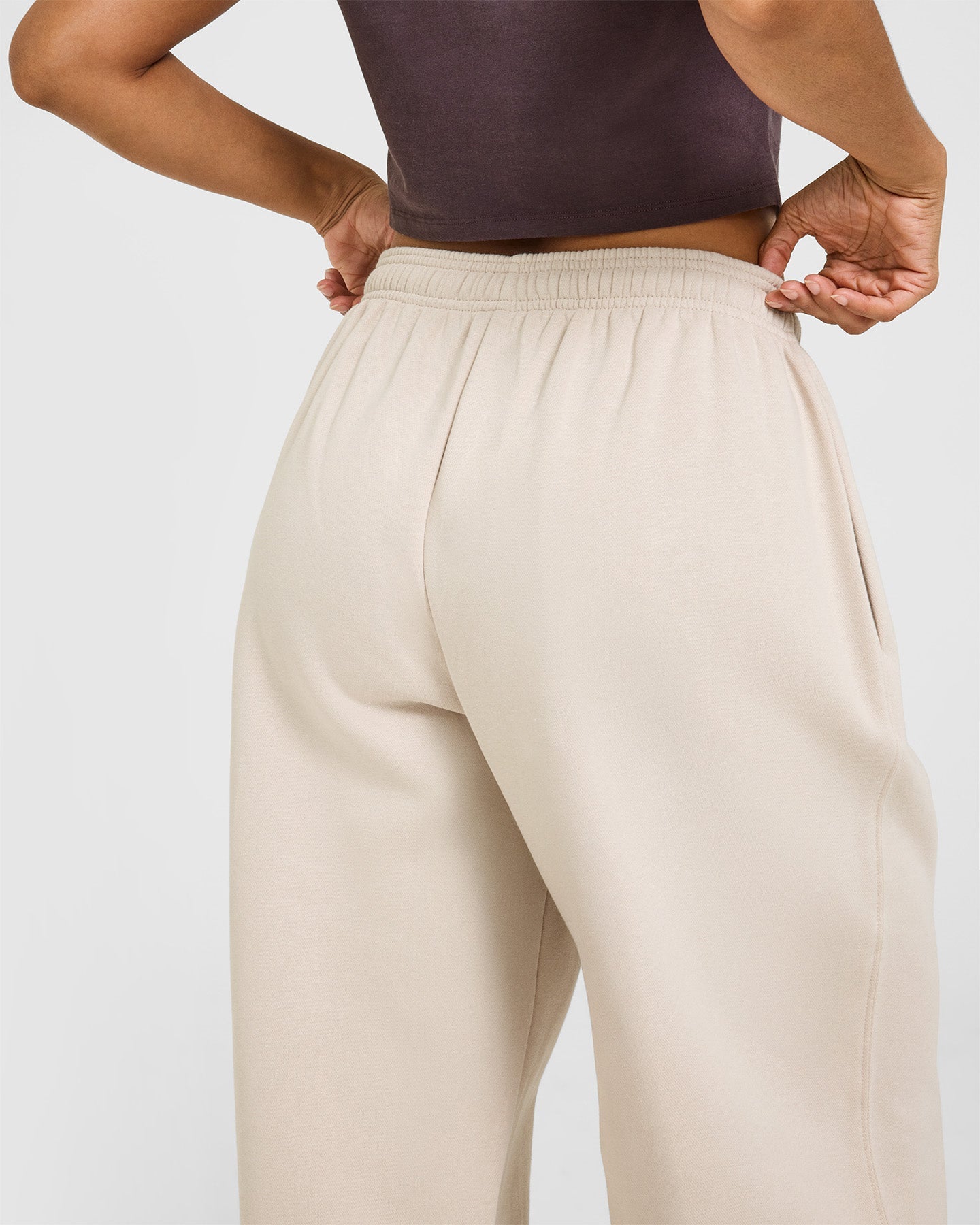 Foundations Oversized Straight Leg Joggers | Sand - Image 4