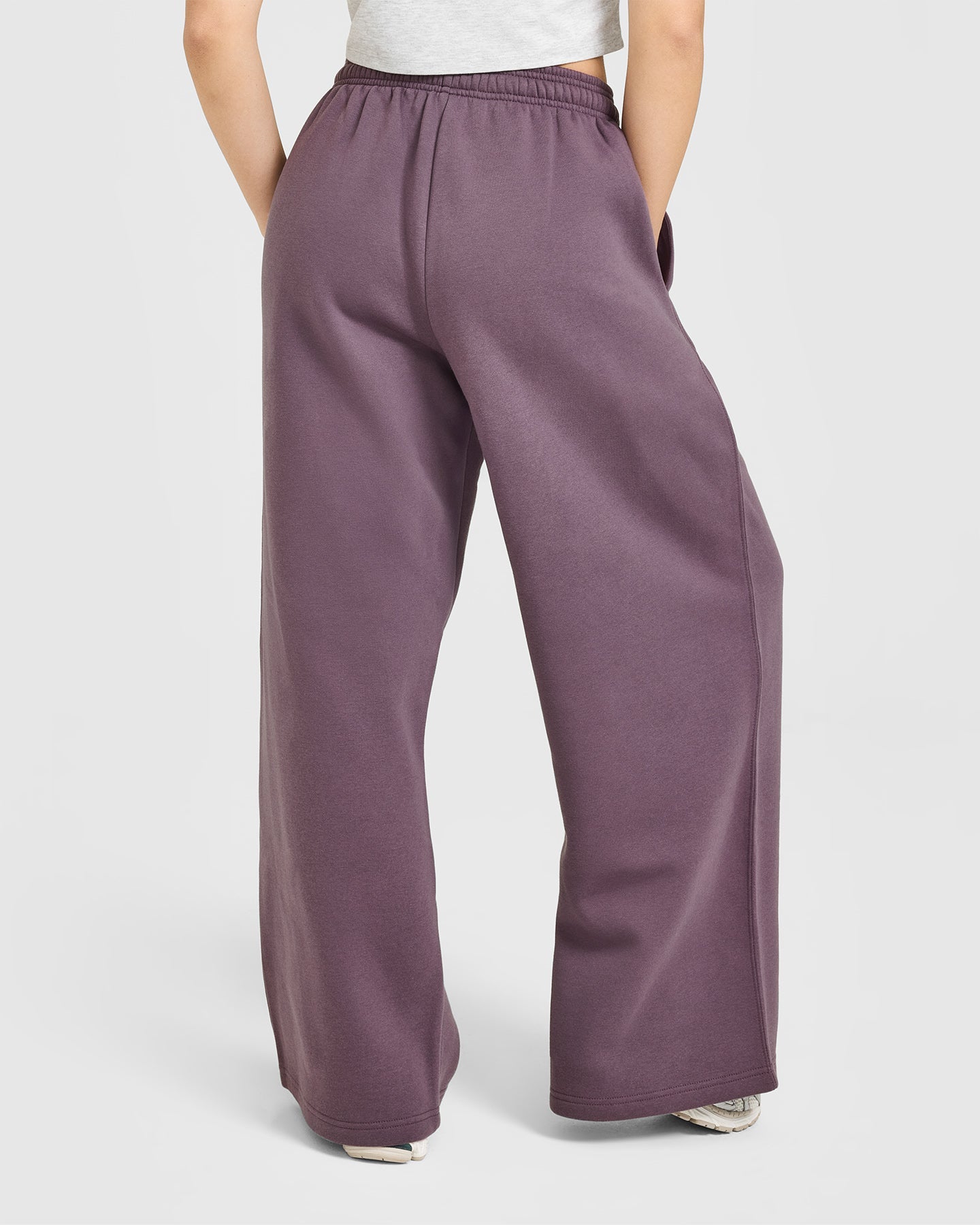 Alternative view of Foundations Oversized Straight Leg Joggers | Vintage Purple