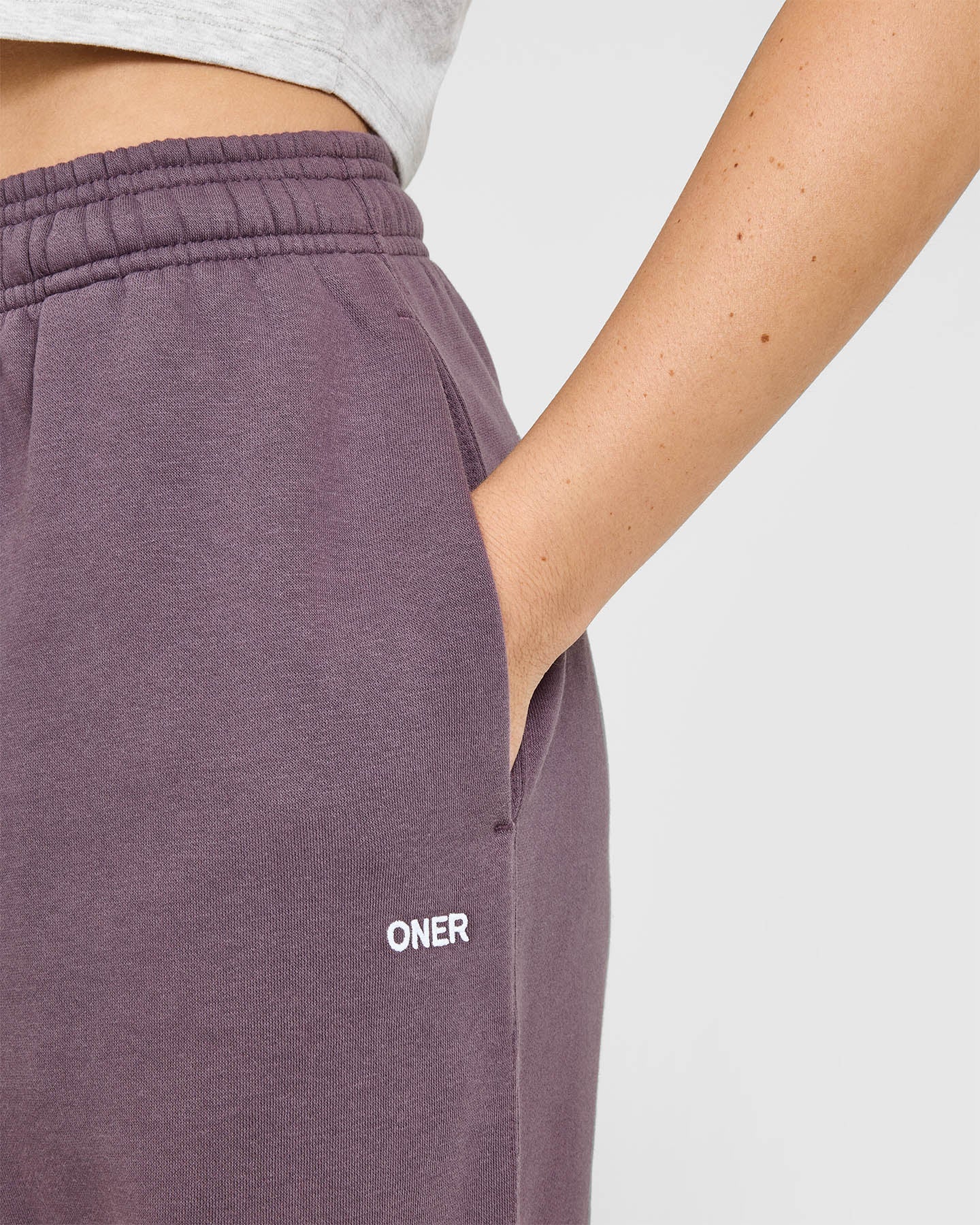 Foundations Oversized Straight Leg Joggers | Vintage Purple - Image 5