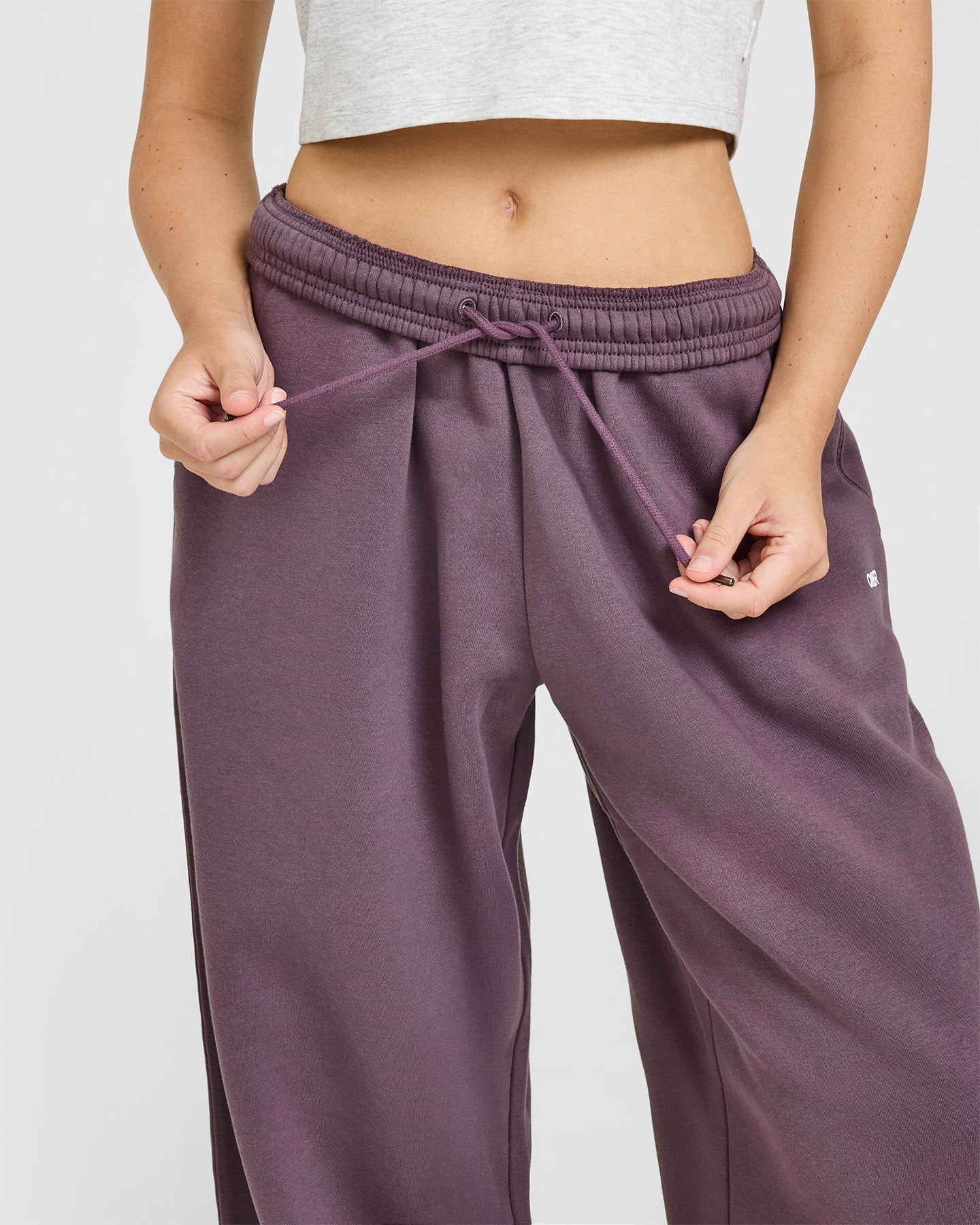 Foundations Oversized Straight Leg Joggers | Vintage Purple - Image 6