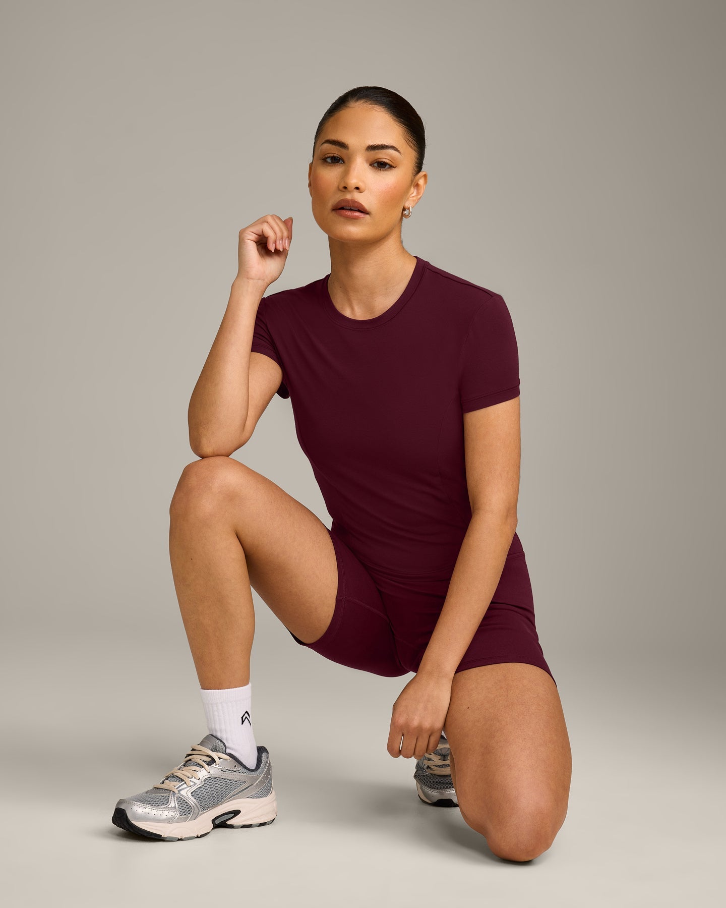 Mellow Motion Crew Neck Mid Top | Cherry Lacquer Purple - Image 6