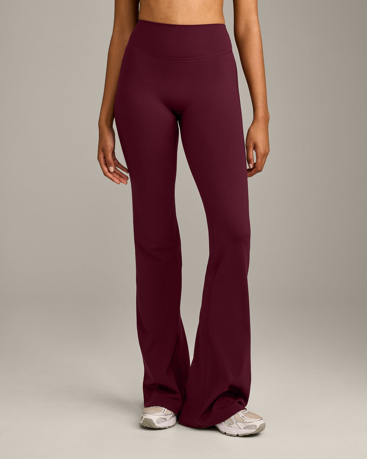 Alternative view of SoftMotion Flared Bottoms with Grey Logo | Cherry Lacquer Purple