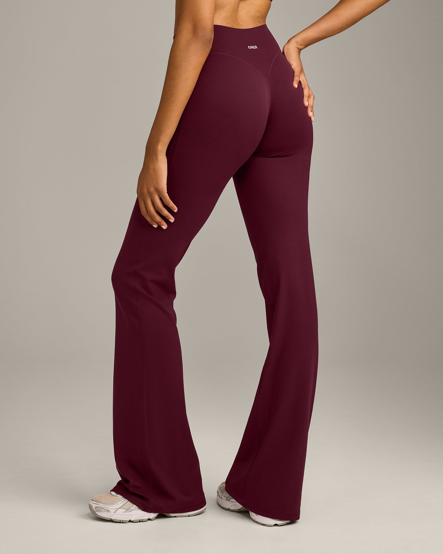 SoftMotion Flared Bottoms with Grey Logo | Cherry Lacquer Purple