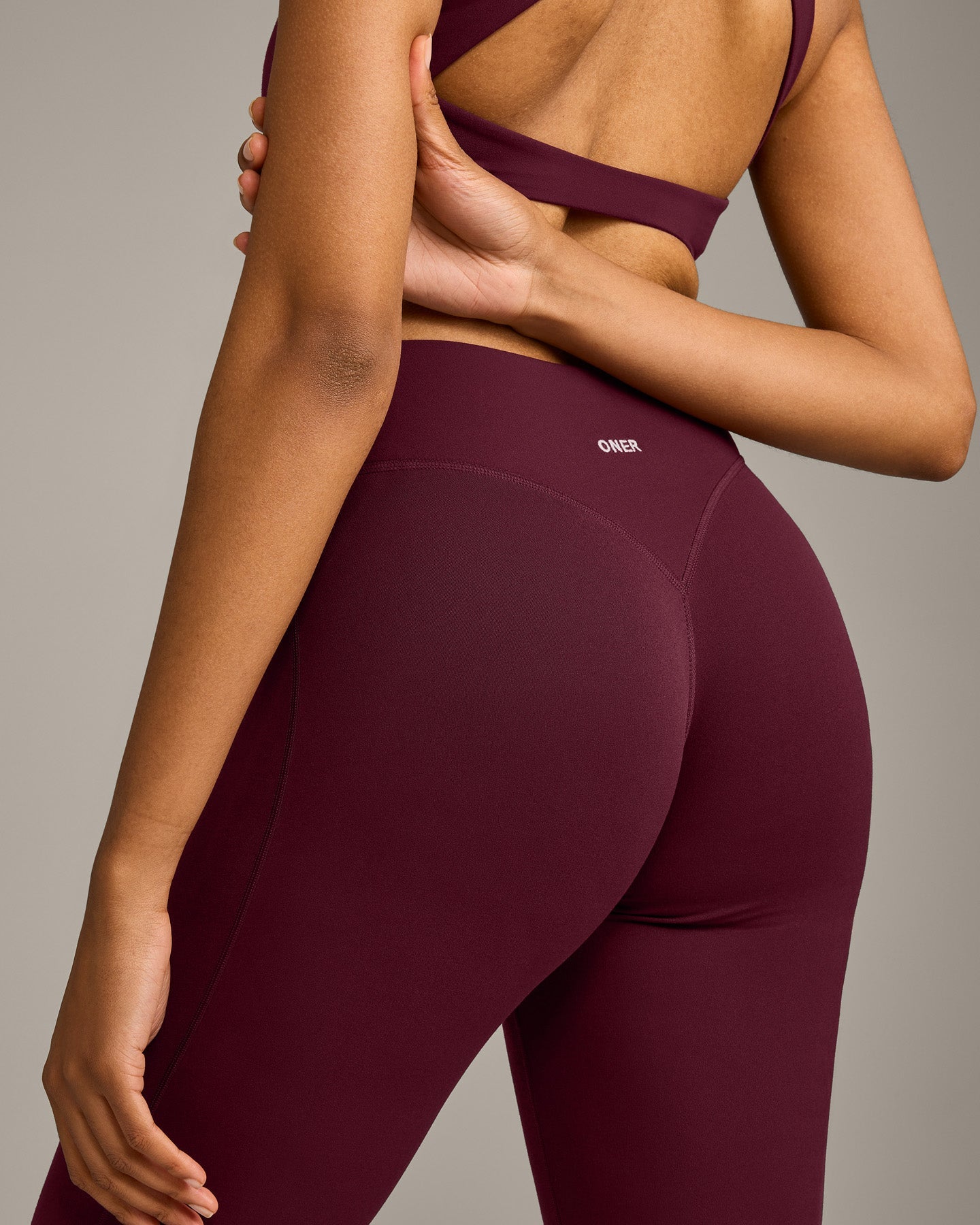 SoftMotion Flared Bottoms with Grey Logo | Cherry Lacquer Purple - Image 5