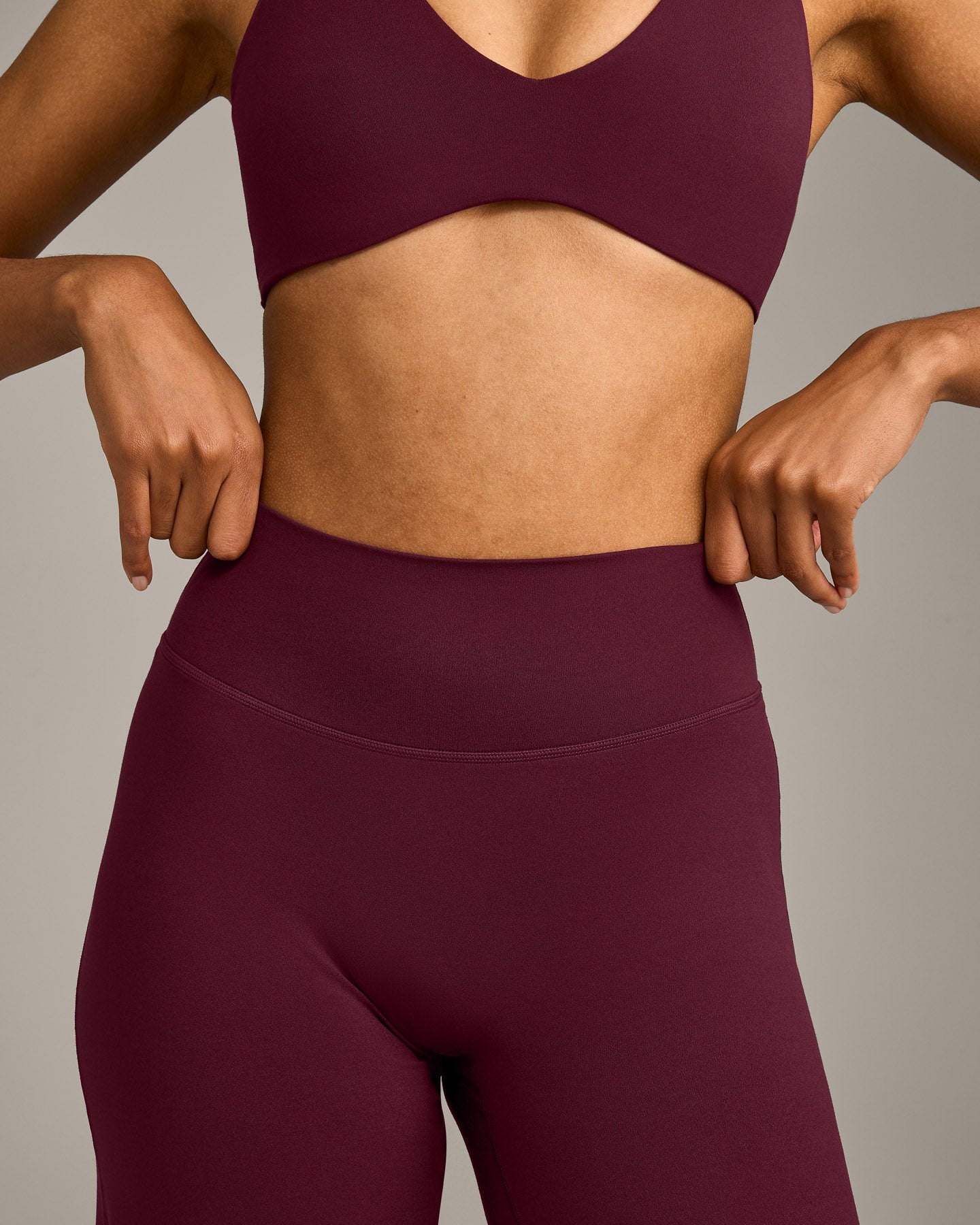 SoftMotion Straight Leg Bottoms with Grey Logo | Cherry Lacquer Purple - Image 5