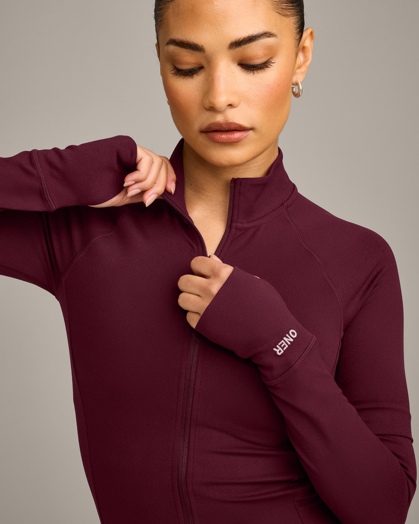 SoftMotion Mid Jacket with Grey Logo | Cherry Lacquer Purple - Image 4