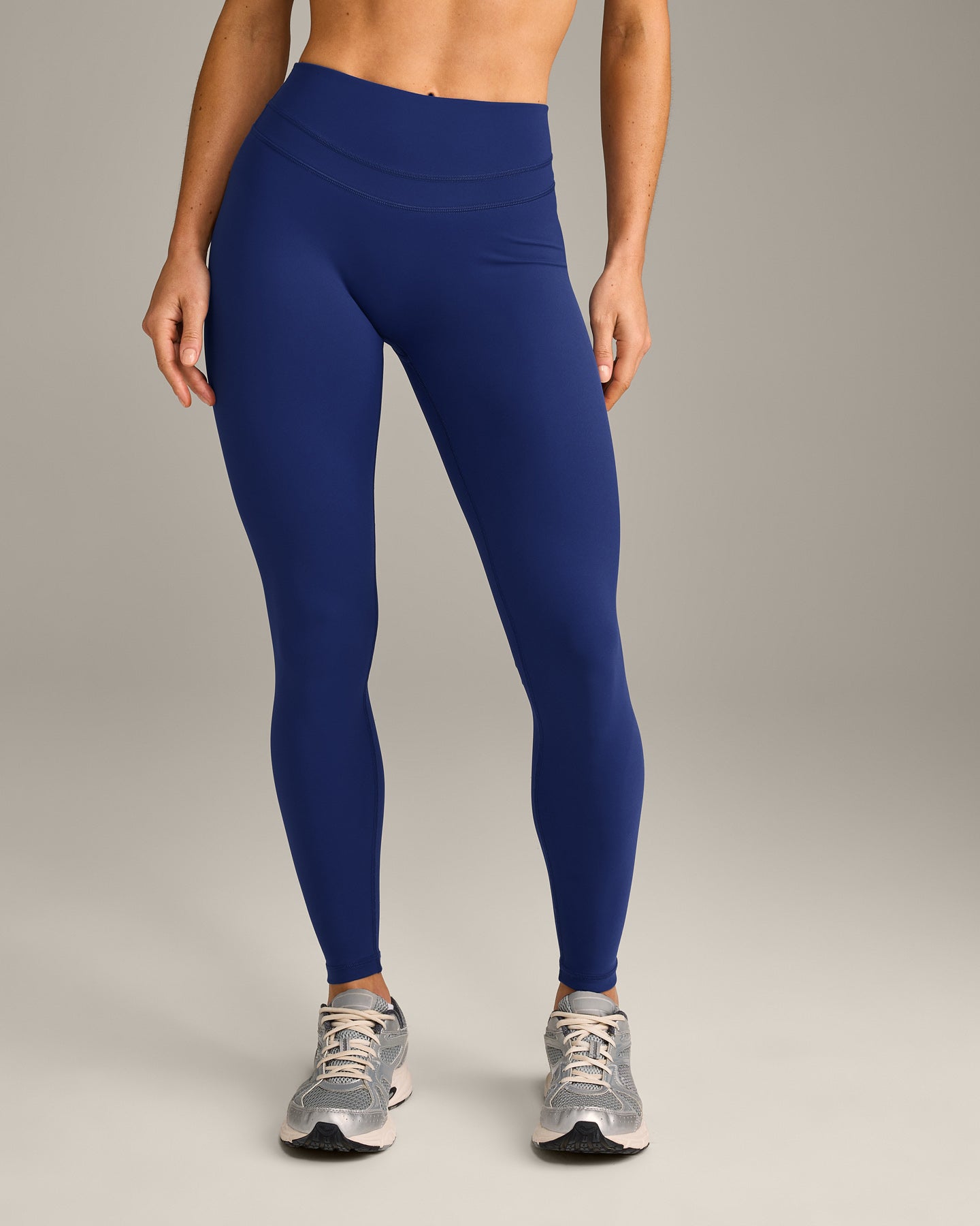 Alternative view of UnifiedMove High Waisted Leggings with Reflective Logo | Varsity Blue