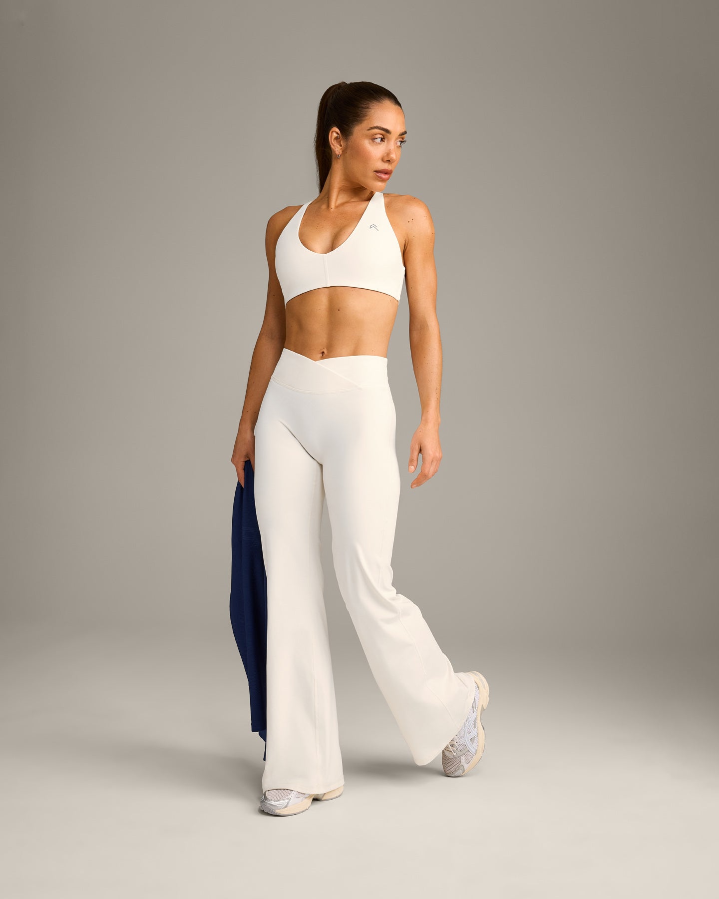 UnifiedMove Micro Bralette with Reflective Logo | Marshmallow White - Image 3