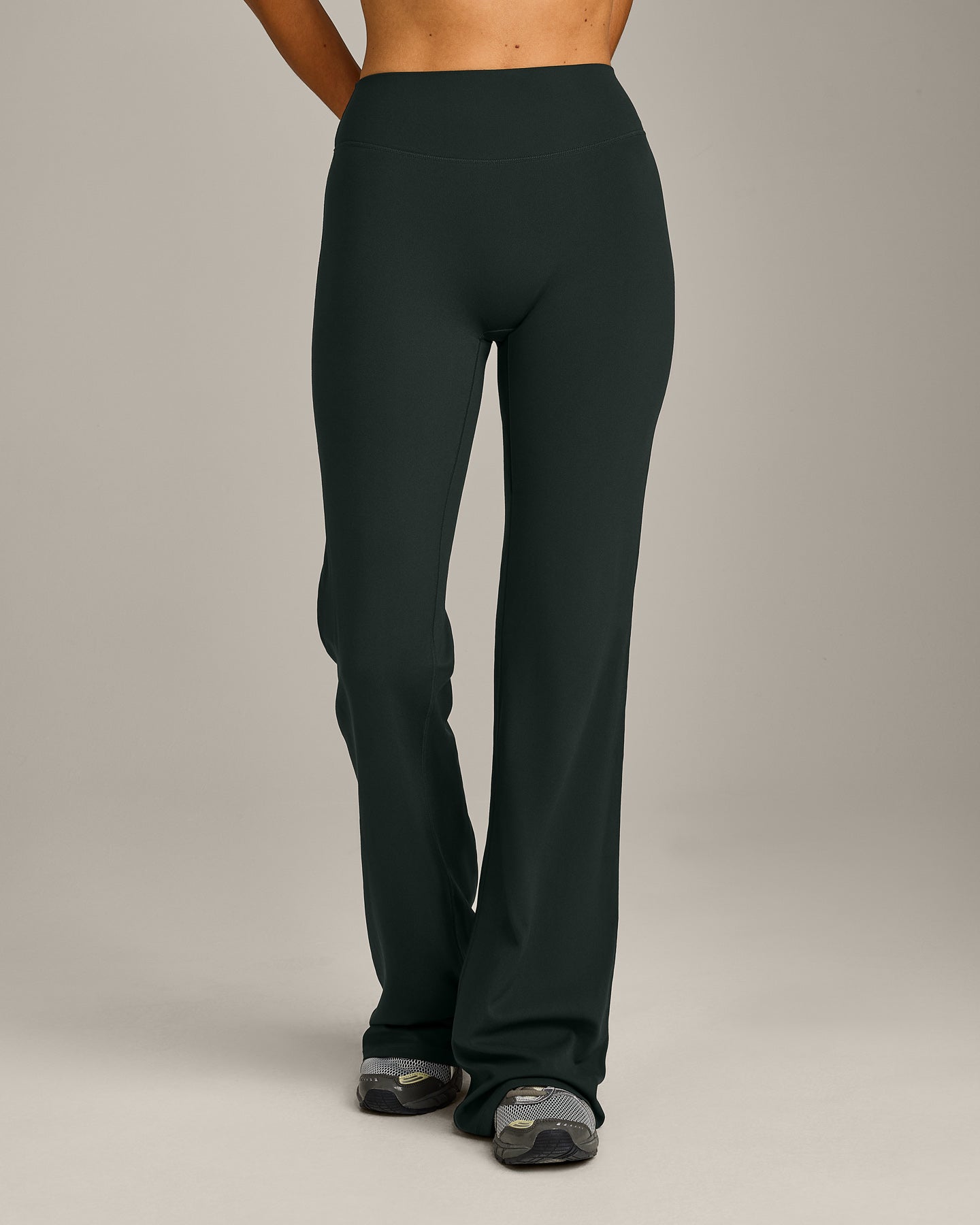 SoftMotion Flared Bottoms with Grey Logo | Emerald Noir - Image 4