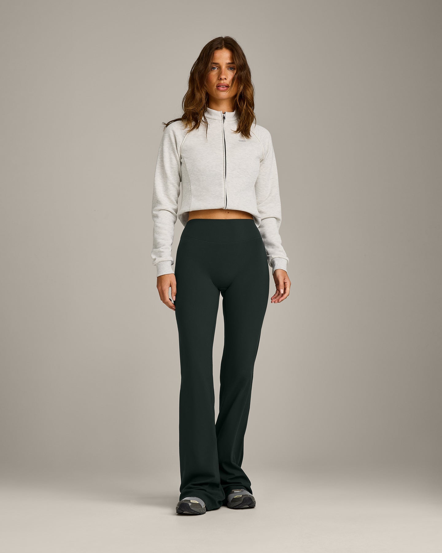 Alternative view of SoftMotion Flared Bottoms with Grey Logo | Emerald Noir