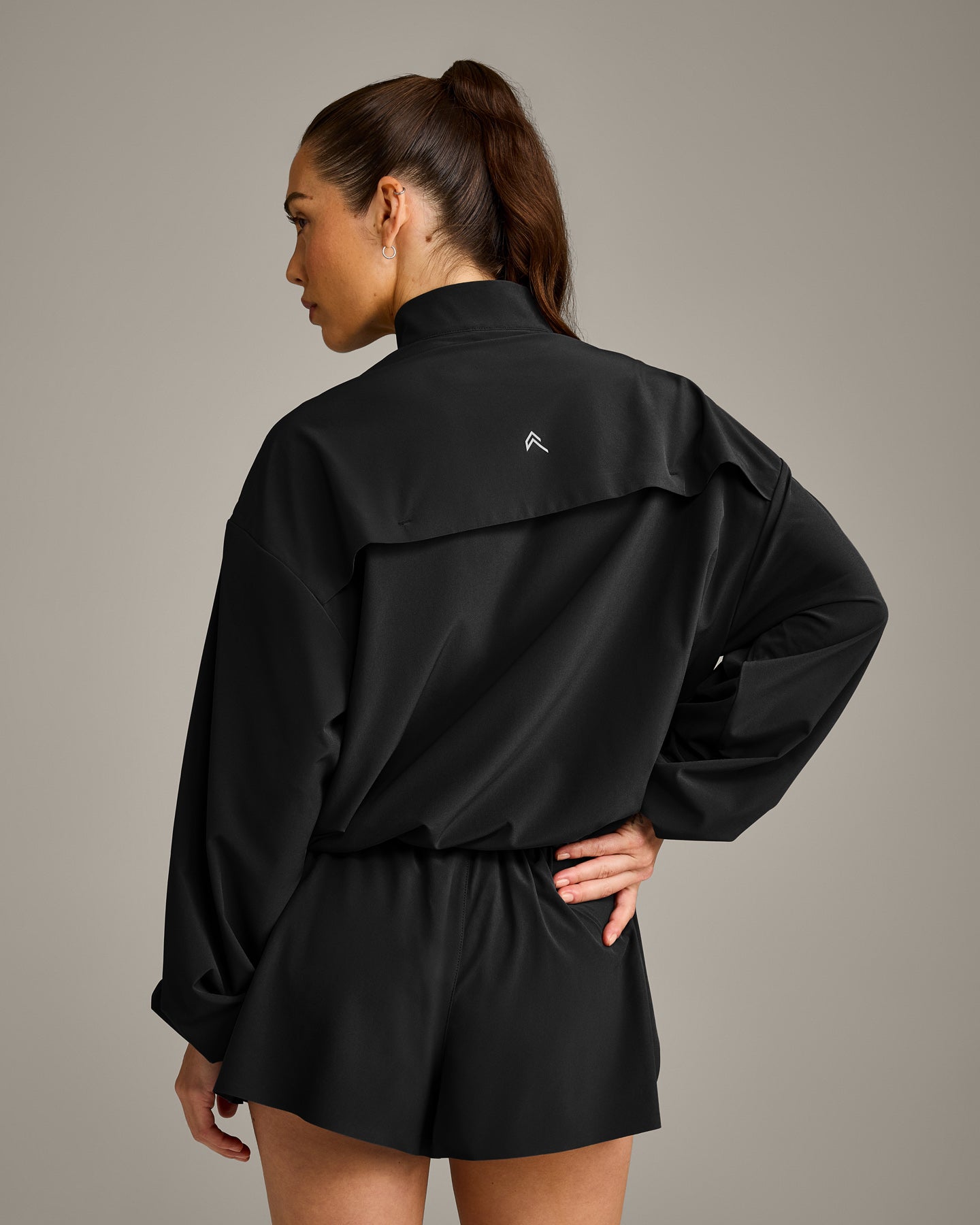 Alternative view of AirMove Jacket with Bonding with Reflective Logo | Black
