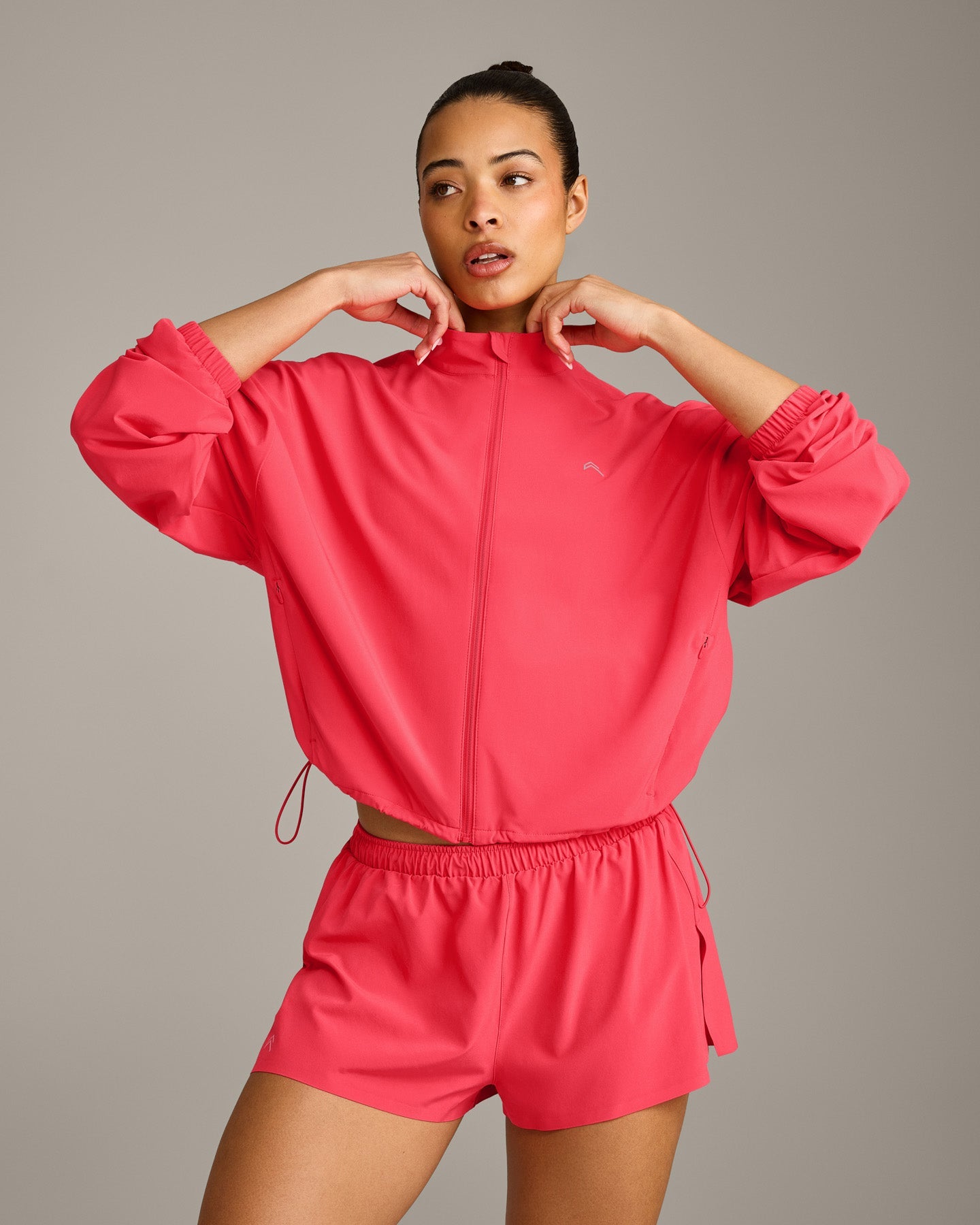 AirMove Jacket with Bonding with Reflective Logo | Charged Pink