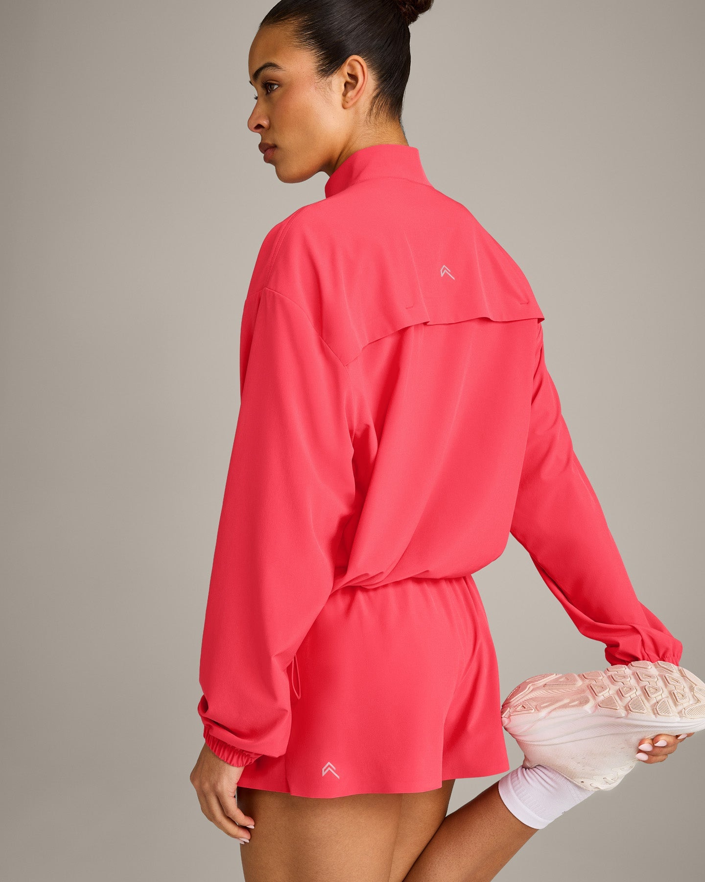 Alternative view of AirMove Jacket with Bonding with Reflective Logo | Charged Pink