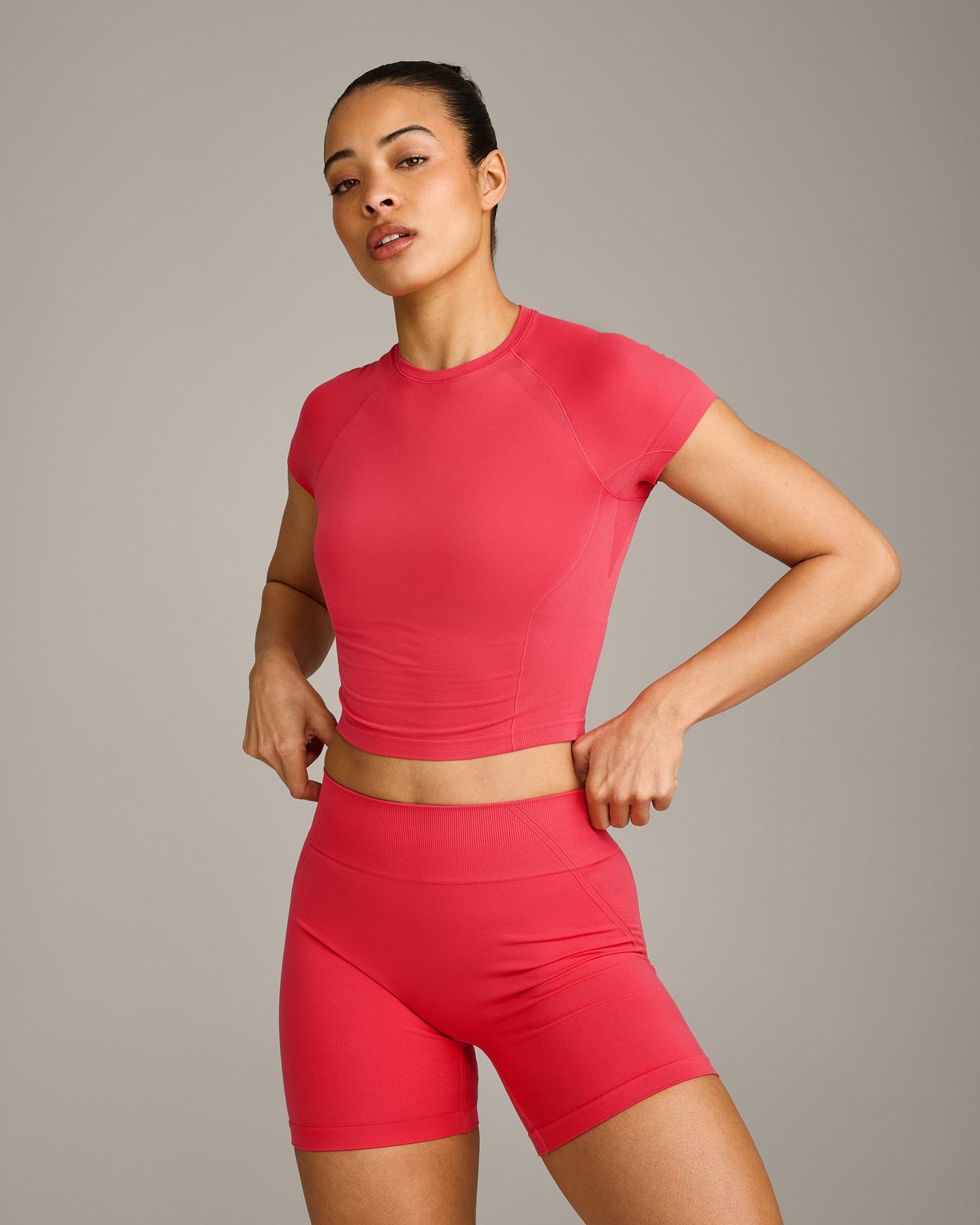 Oner Seamless Fitted Top | Light Charged Pink