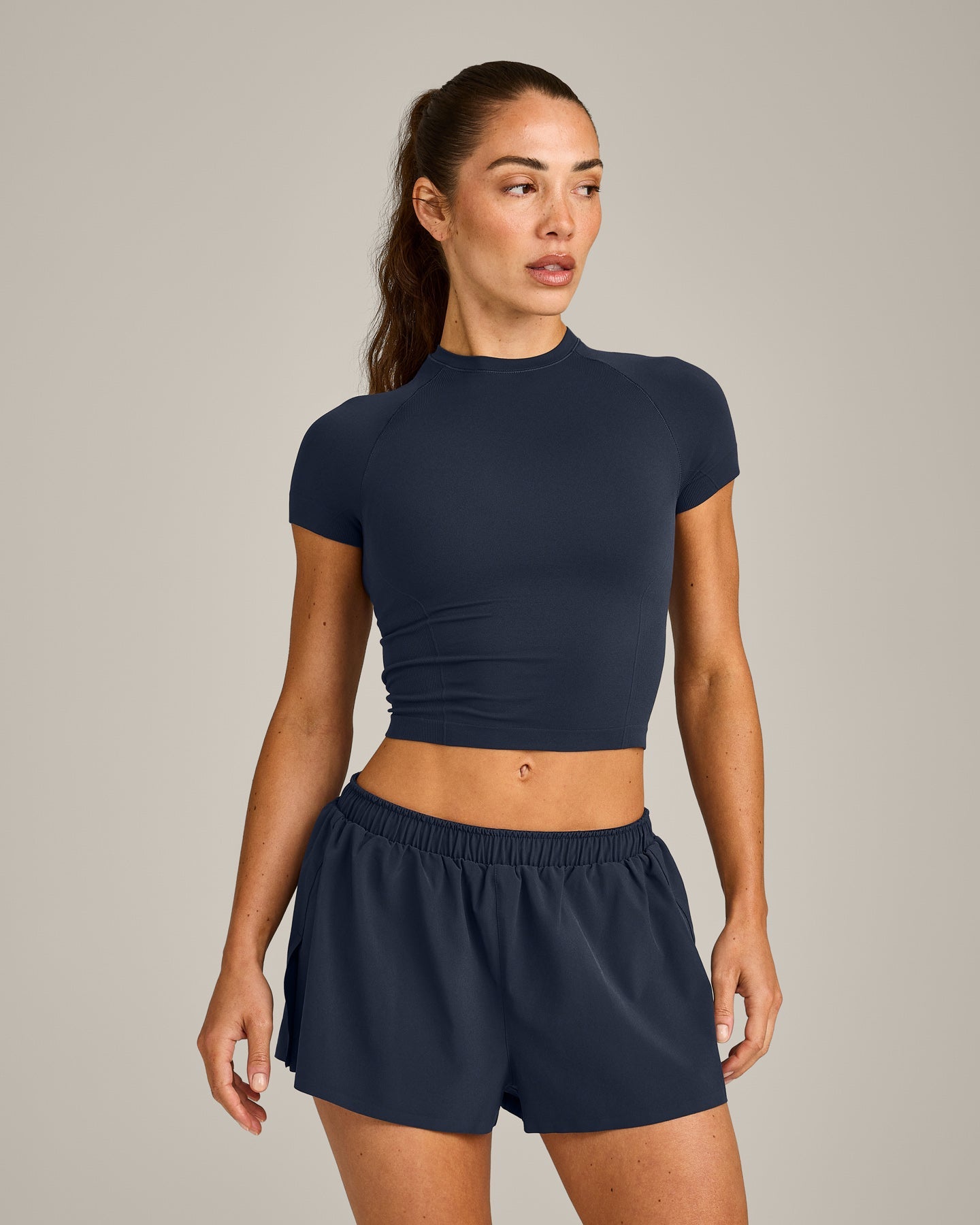 Oner Seamless Fitted Top | Light True Blue