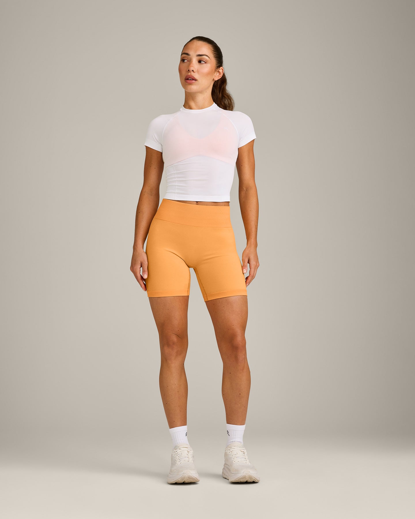 Oner Seamless Fitted Top | White - Image 3