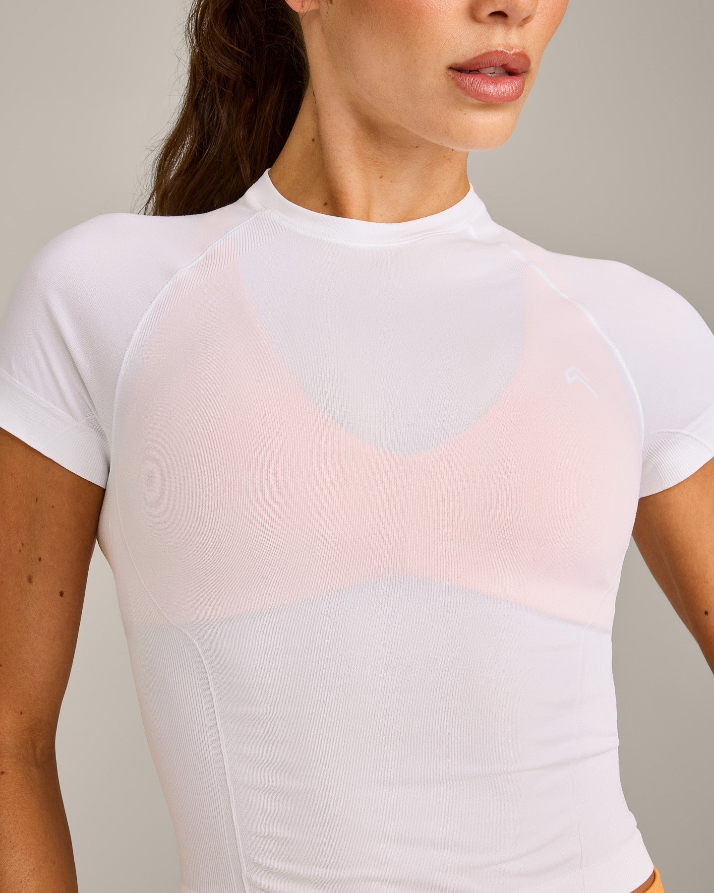 Oner Seamless Fitted Top | White - Image 4