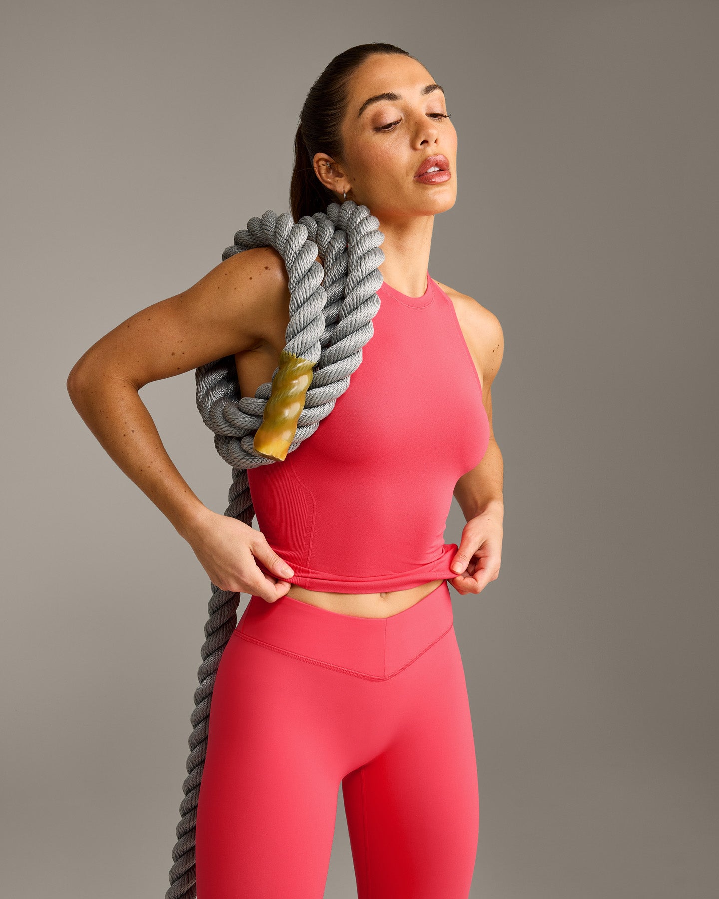 Oner Seamless Fitted Vest | Light Charged Pink - Image 4