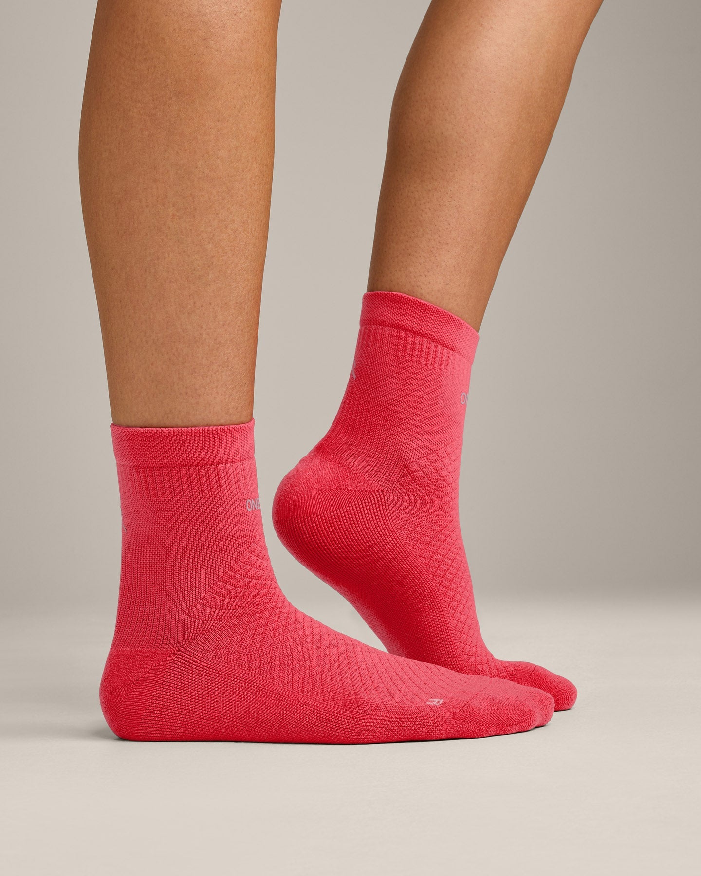 Performance Mid Crew Socks 1 Pack | Charged Pink - Image 3