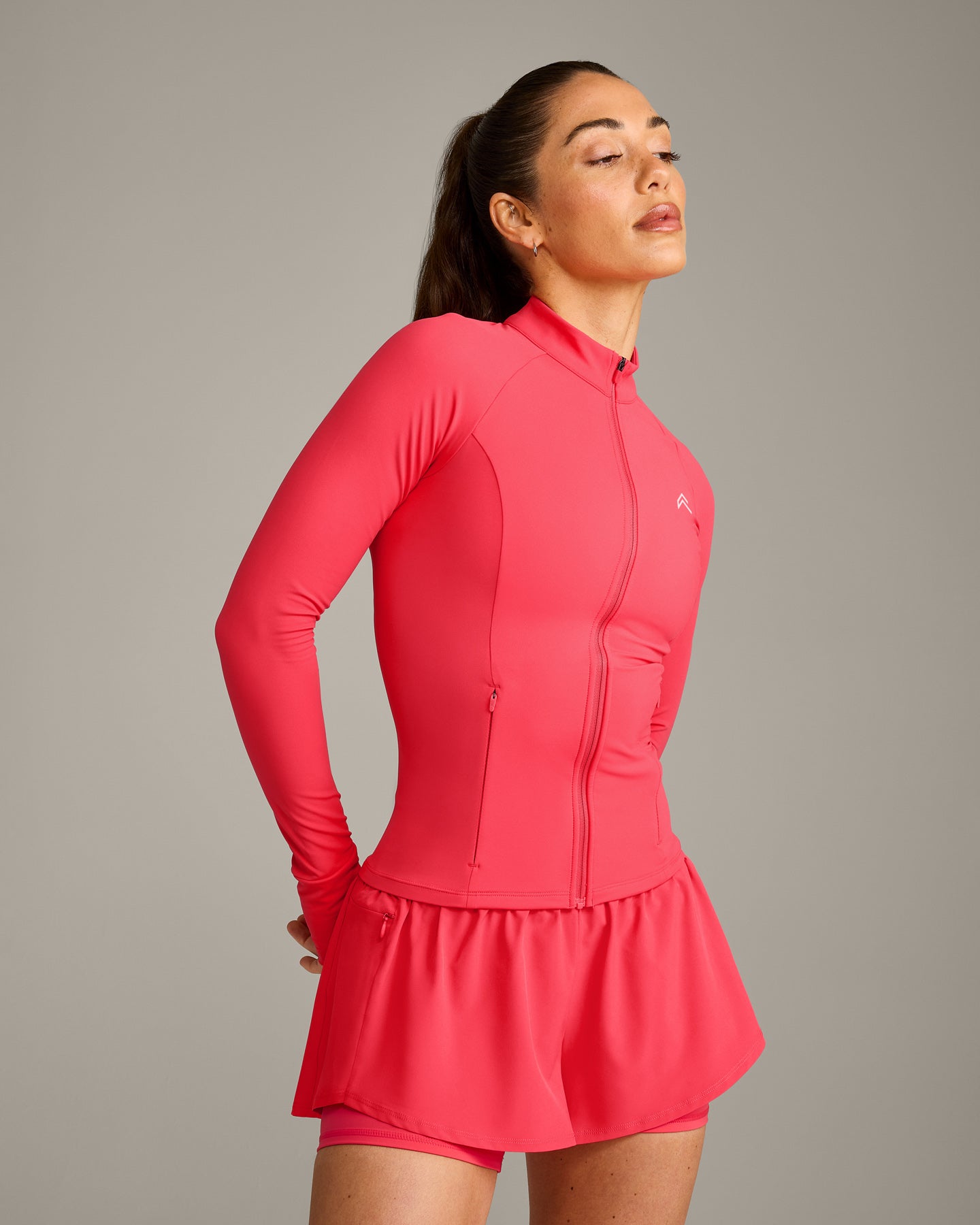 UnifiedMove Jacket with Reflective Logo | Charged Pink