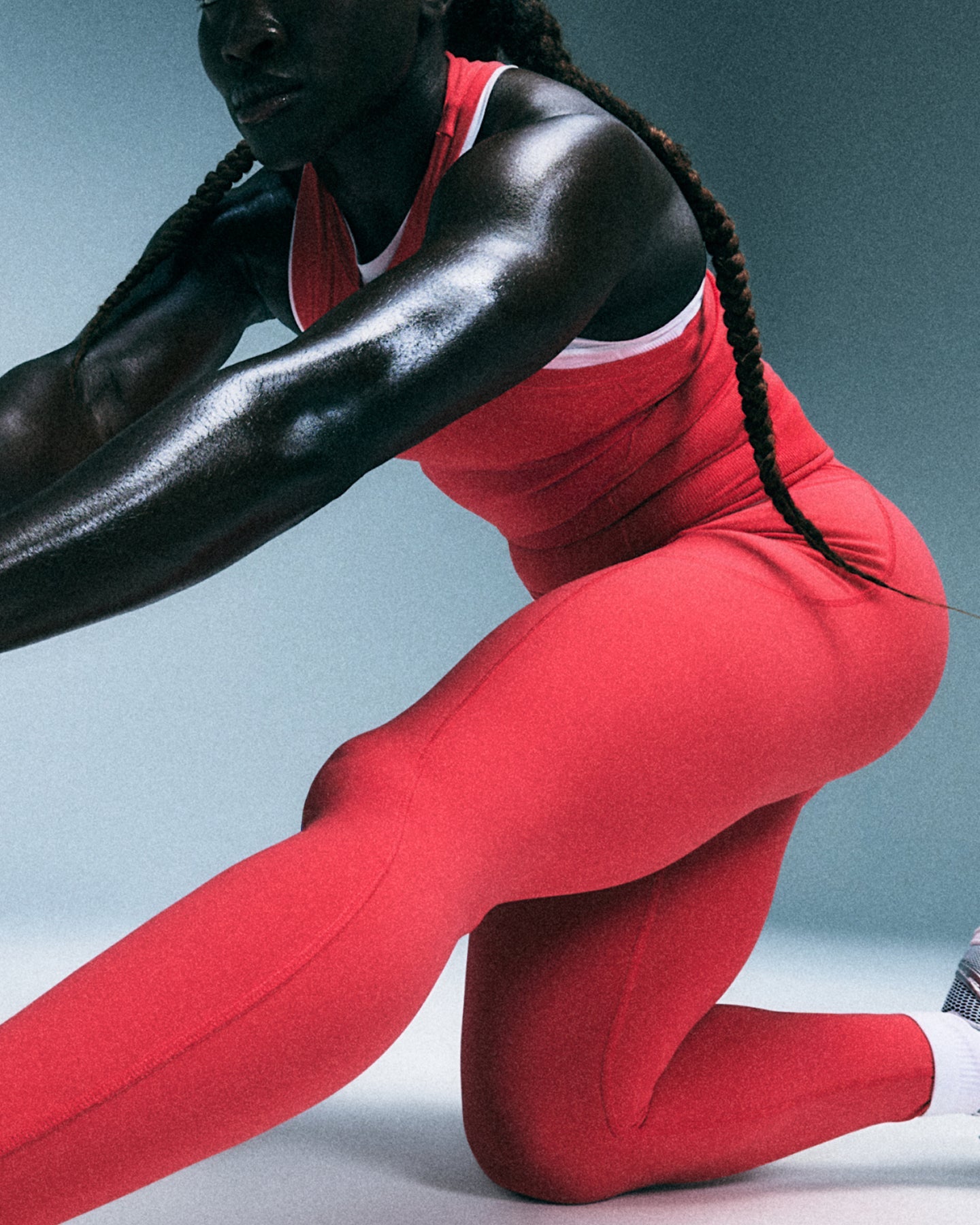Alternative view of UnifiedMove Pocket Leggings with Bonding with Reflective Logo | Charged Pink
