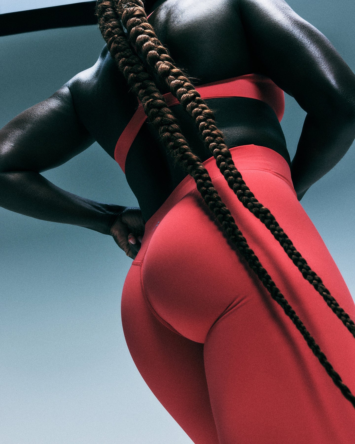 Alternative view of UnifiedMove V Front Mid Rise Leggings with Reflective Logo | Charged Pink