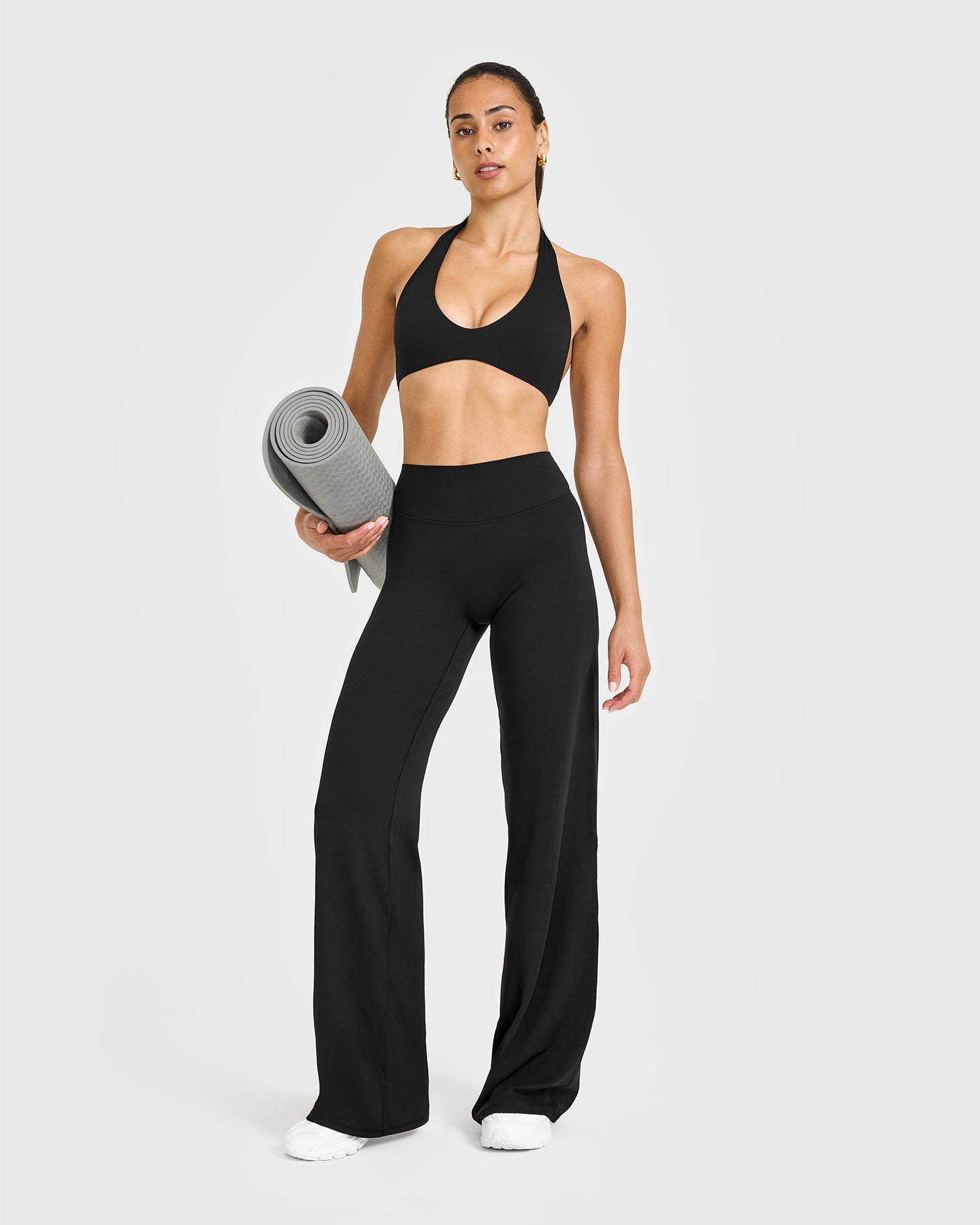SoftMotion Straight Leg Bottoms with White Logo | Black - Image 3