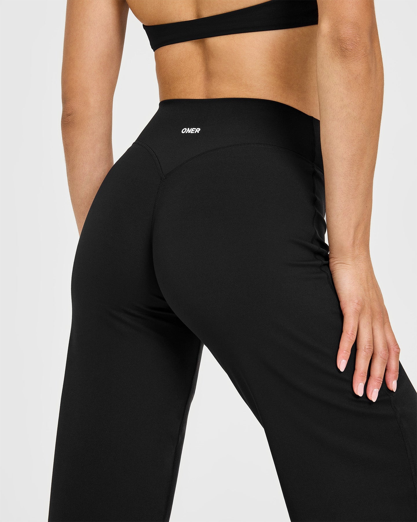 SoftMotion Straight Leg Bottoms with White Logo | Black - Image 5